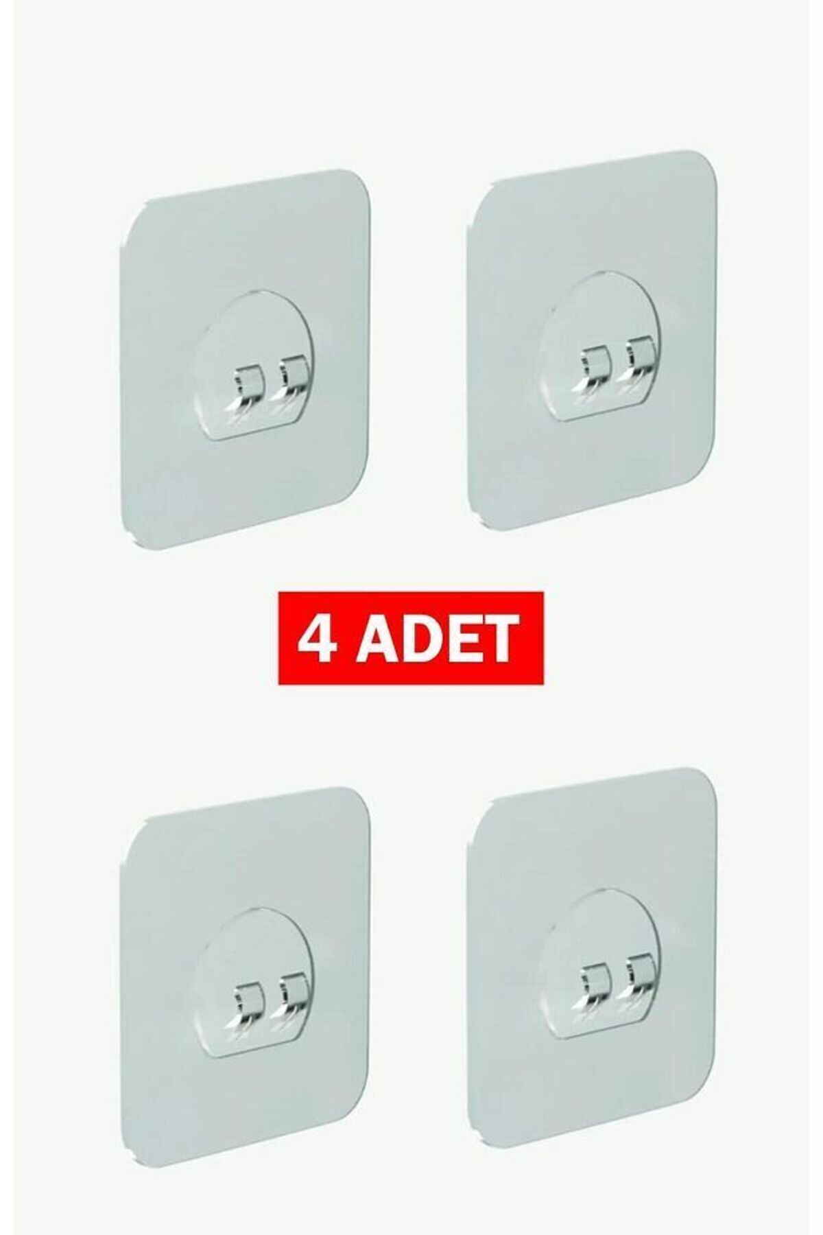 QesQin Yedek 4 Adet Yapışkanlı Sticker Kendinden Yapışkanlı Kancalı Yapışkan banyo rafı Su Geçirmez Askı