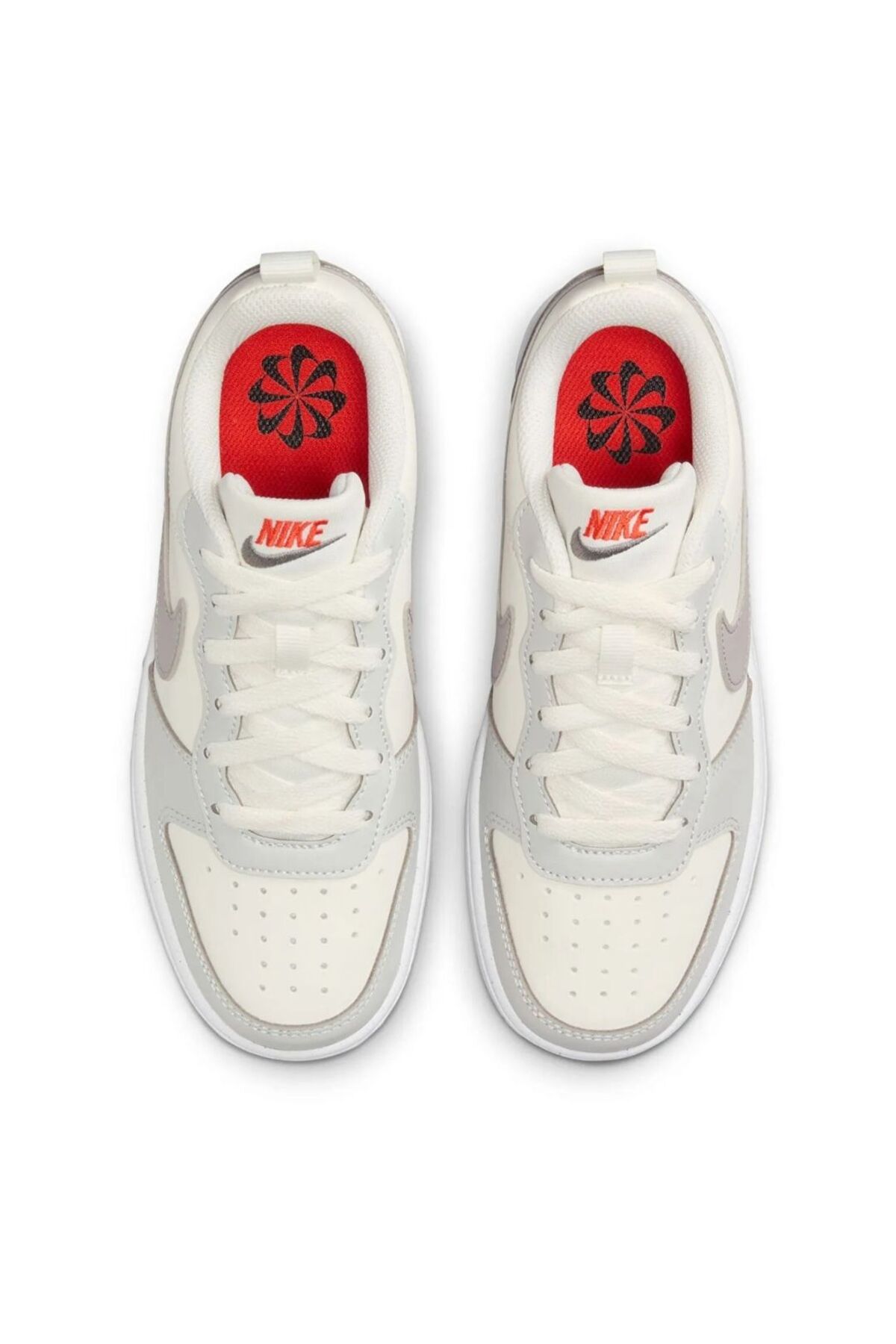 Nike Genç Günlük Spor Ayakkabı Court Borough Low Recraft (Gs) - DV5456-127 Krem görsel 4