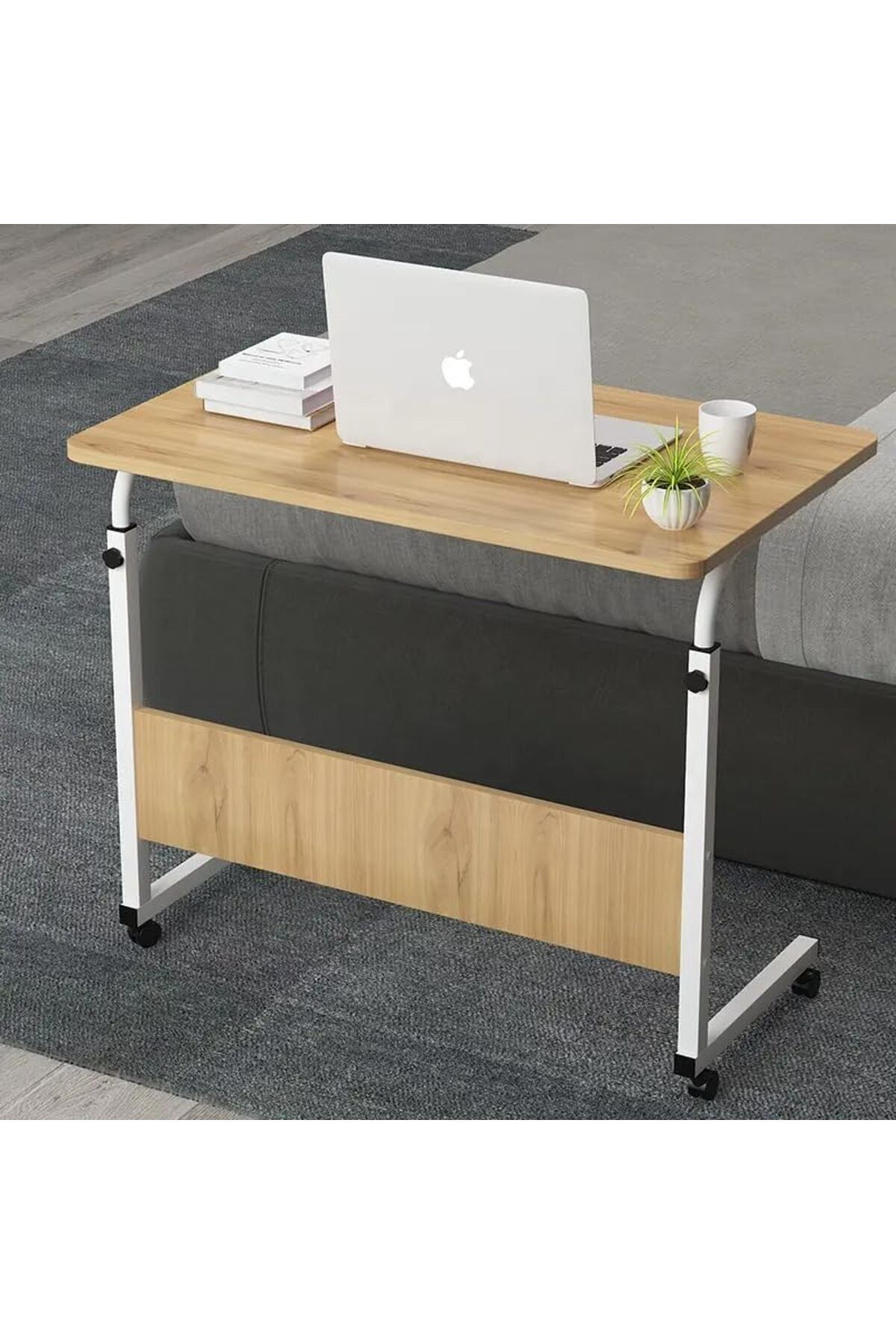 Türkiye-Baytbox Laptop Table 80x40 CM, Height Adjustable Computer Table up to 90CM with Tiltable Surface – 4