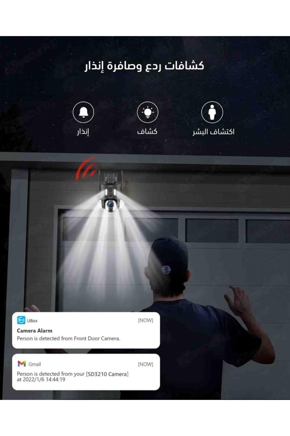 SmartHub 1-كاميرا مراقبة طاقة شمسية 4K بشريحة بيانات 4G - عدستين ثابته ومتحركه بتقنية الزوم 20X 4