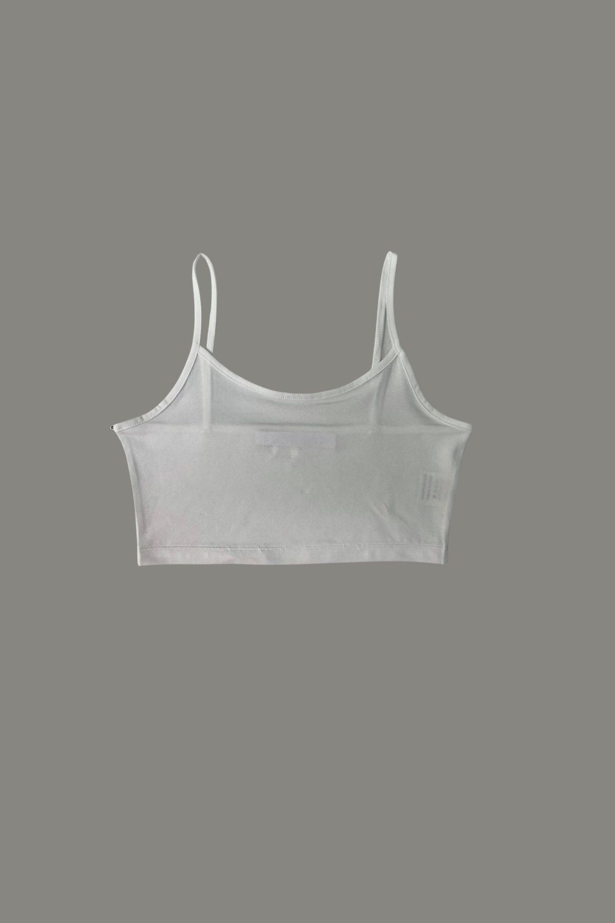 Seamoda-Plus Size Lycra Cotton Half Undershirt with Rope Strap-Broken White 4