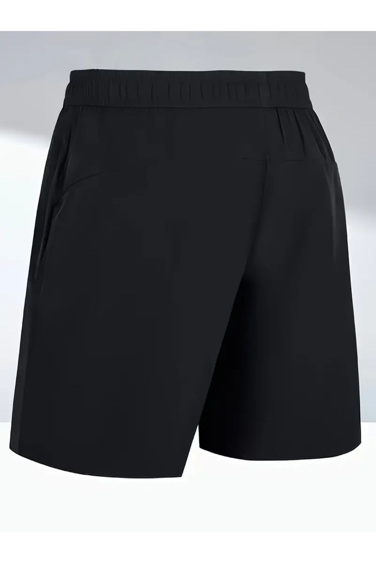 LAND MODA-2D Letter Printed Men's Two-Piece Set: Round Neck Short Sleeve T-Shirt and Lace-Up Shorts Summer Spor 4
