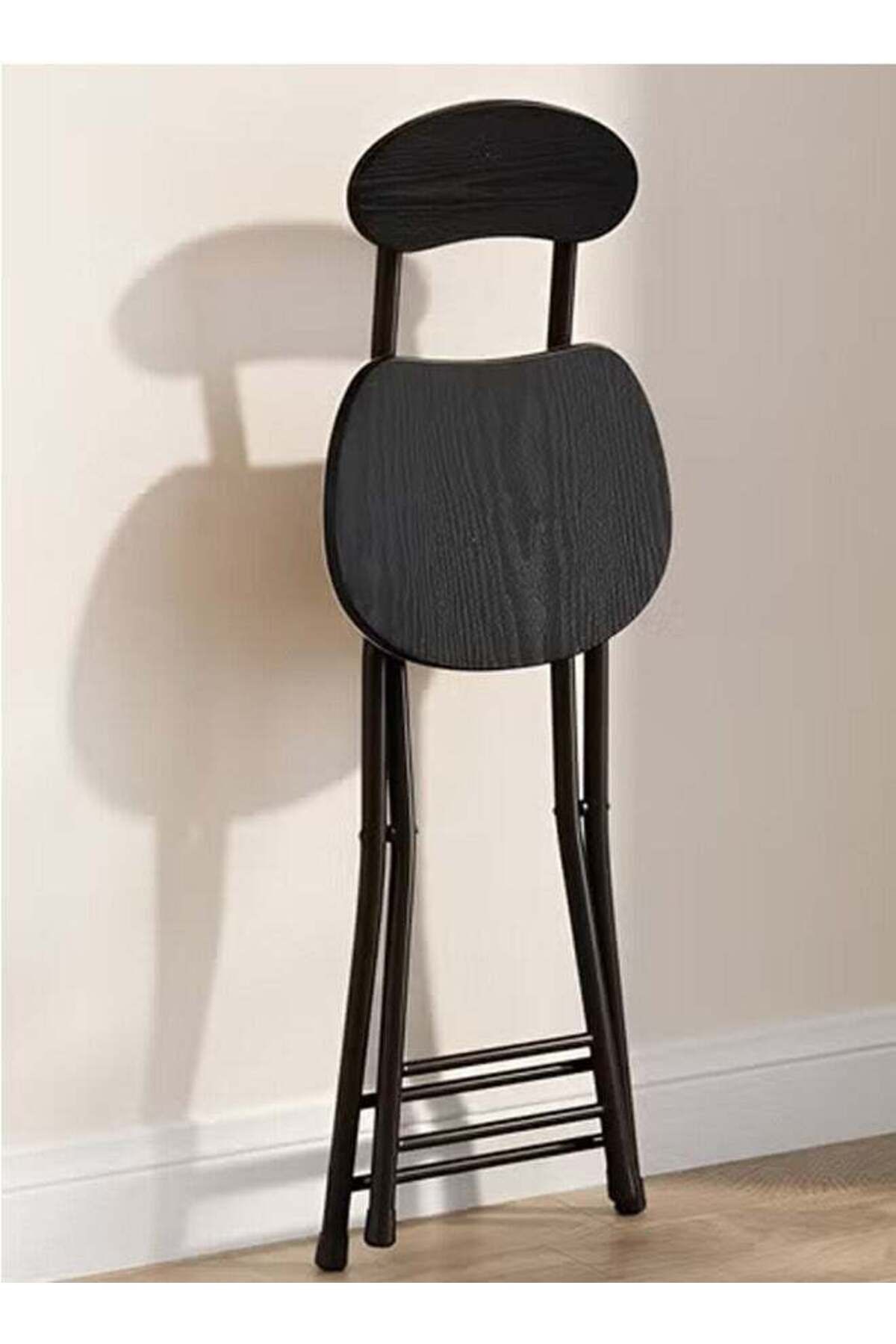 Taimi-3-Piece Dining Set,Table with 2 Elegant Chairs |Table 80x80x74cm with 2 Foldable Chairs- Black 5