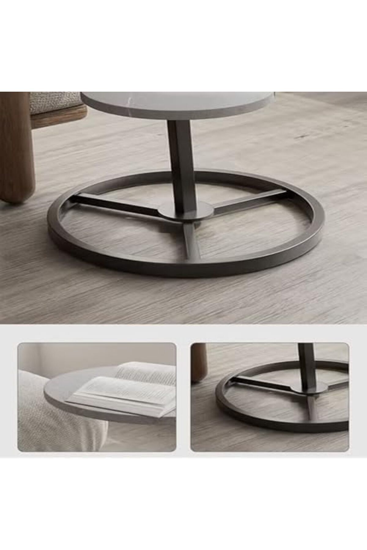 Türkiye-2-Tier Multipurpose Modern Side Table – Stylish and Portable Coffee Table with Stable Base 3
