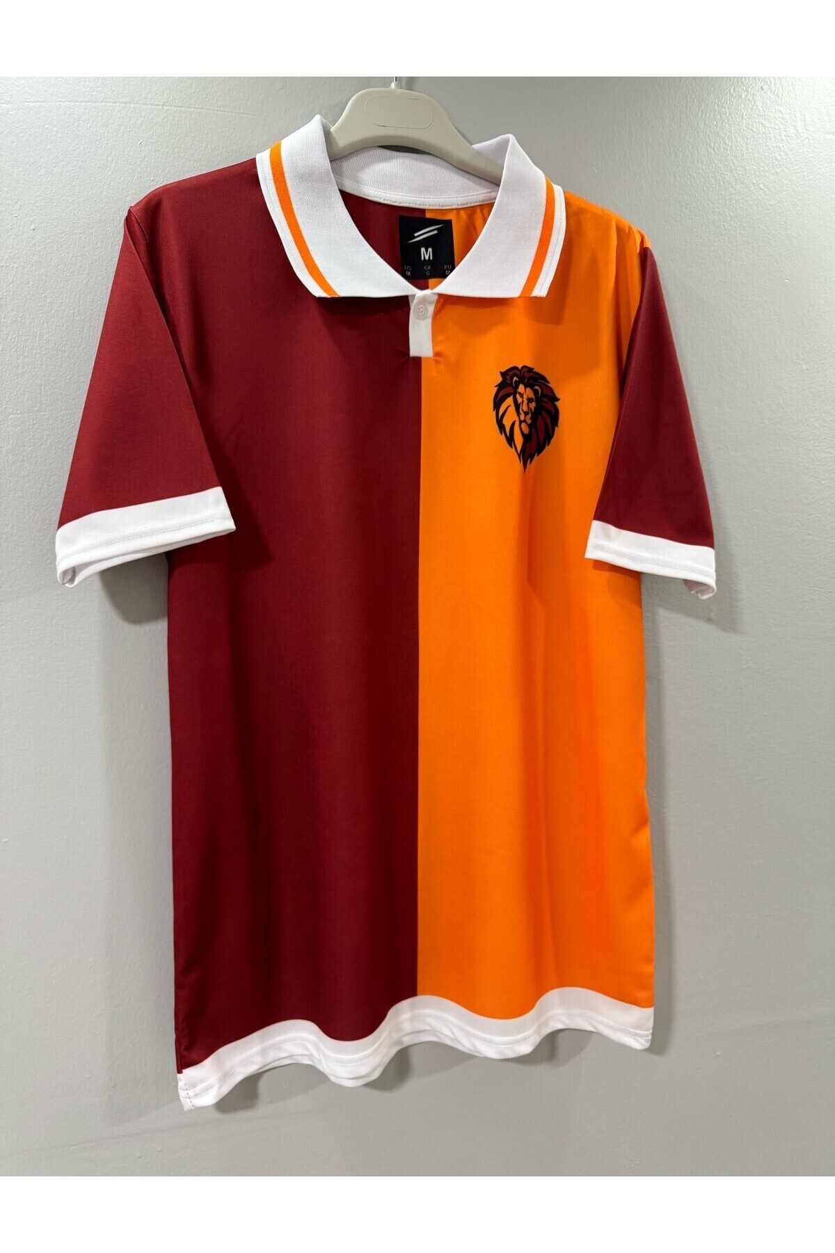 PORTEGO Sarı-Kırmızı Parçalı Aslan Temalı Tişört