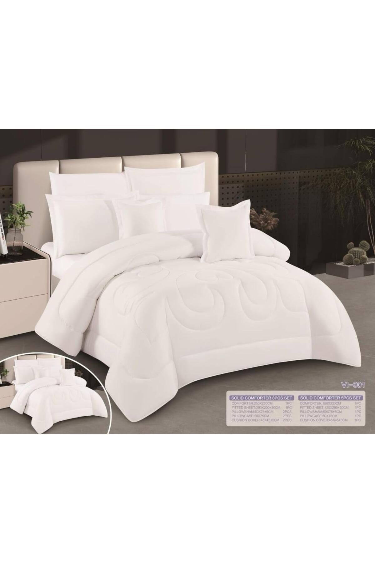 Moon-King size, comfortable and soft, 6-piece double bed sheet set, two sides, checkered and plain, size 240x220 cm 1