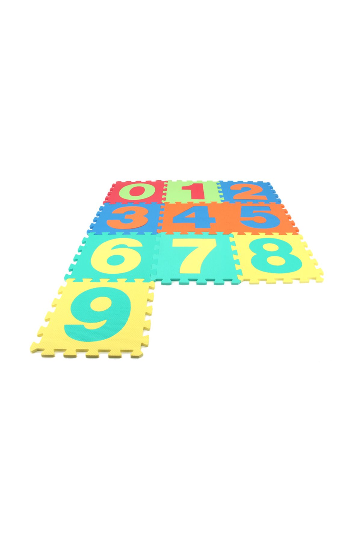 LUDIRO-Children's Puzzle Mat with Removable Numbers 0-9, Safe EVA Foam, 10 Pieces 32x32 cm 6