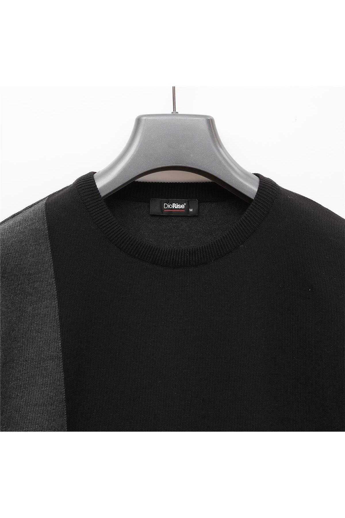 Dio Rise  ERKEK Triko Uzun Kol İnce Kazak - 189057 - Siyah - Görsel 2