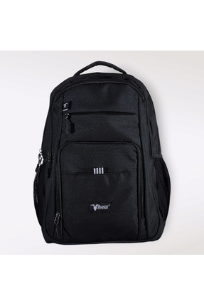Vildget Unisex Laptop Bölmeli Çok Cepli Siyah Sırt Çantası