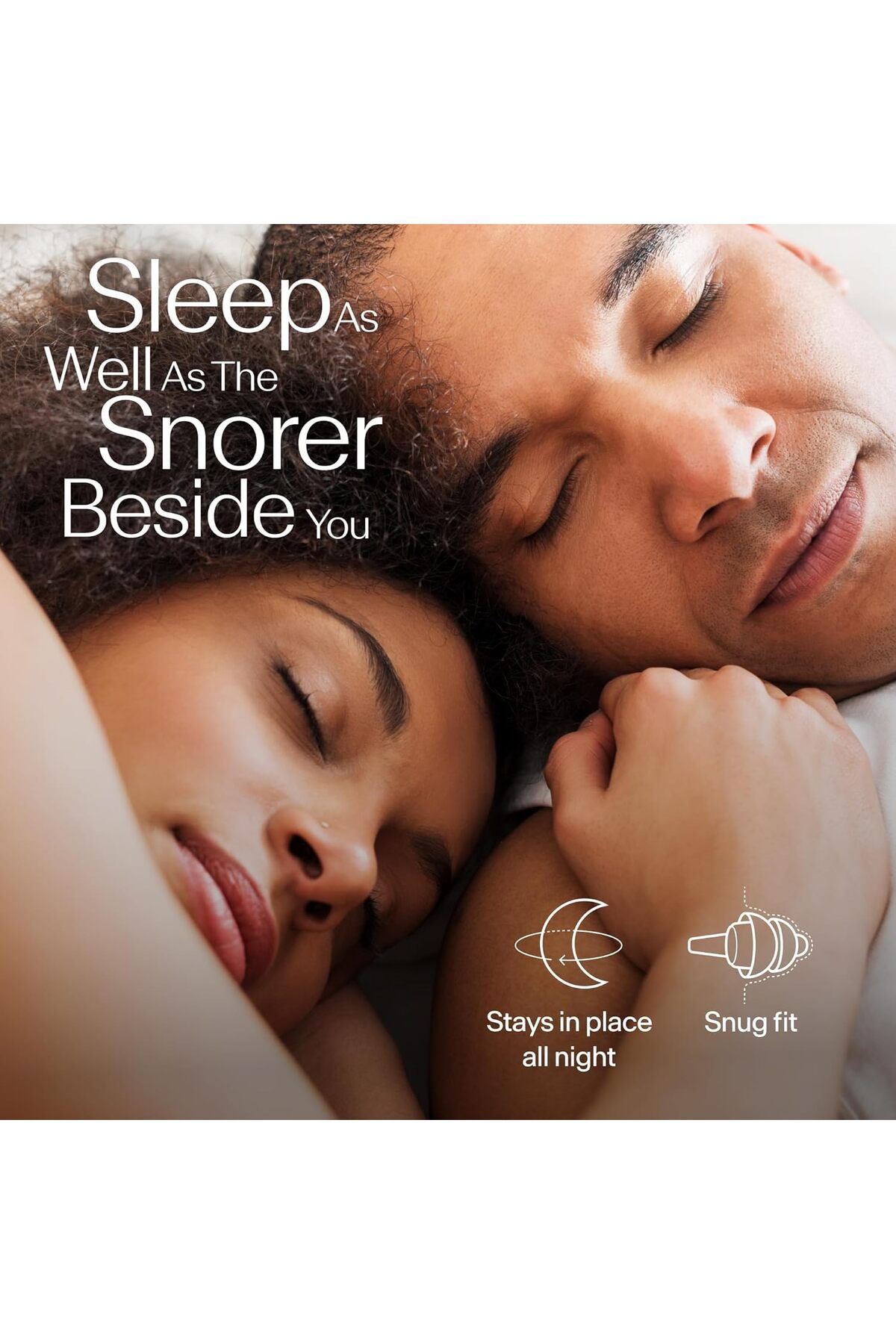Alpine-SleepDeep - سدادات أذن للنوم - شكل بيضاوي ثلاثي الأبعاد جديد وفائق النعومة وقابل لإعادة الاستخدام مع خاصية إلغاء الضوضاء 3