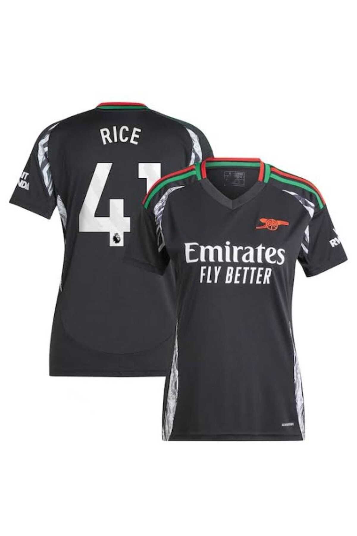 PORTEGO Arsenal 2024-25 Yeni Sezon Declan Rice Deplasman Forması (BLACK)