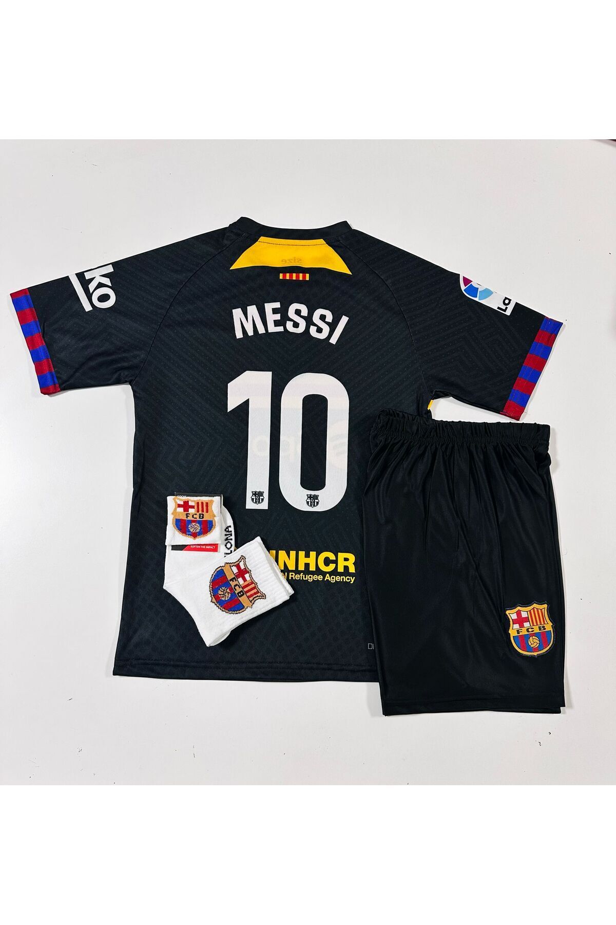 feriköy F.c B.a.r.c.e.l.o.n.a 2024/25 Yeni Sezon Lionel Messi Konsept Çocuk Forması 4'lü Set (ARMALI)