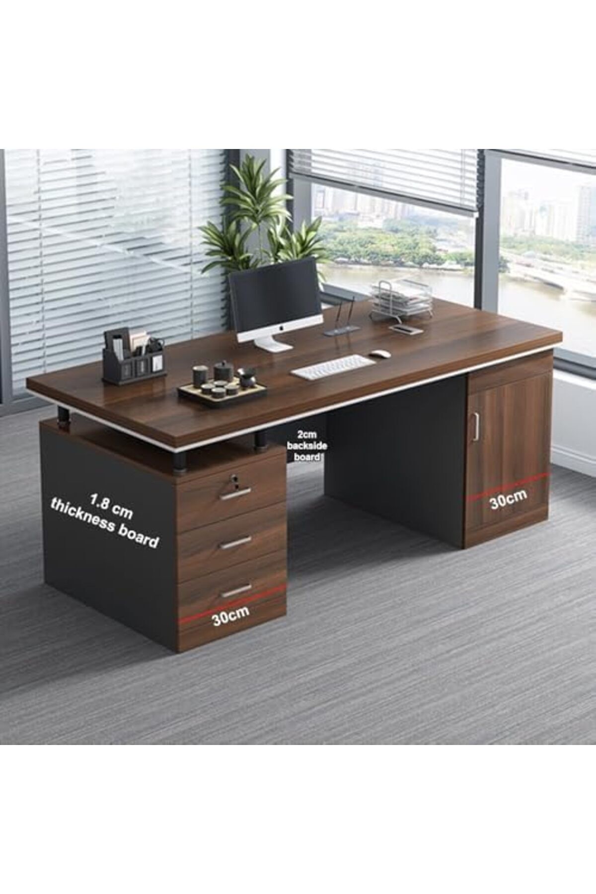 Türkiye-Executive Office Desk and Multifunction Computer Table 5