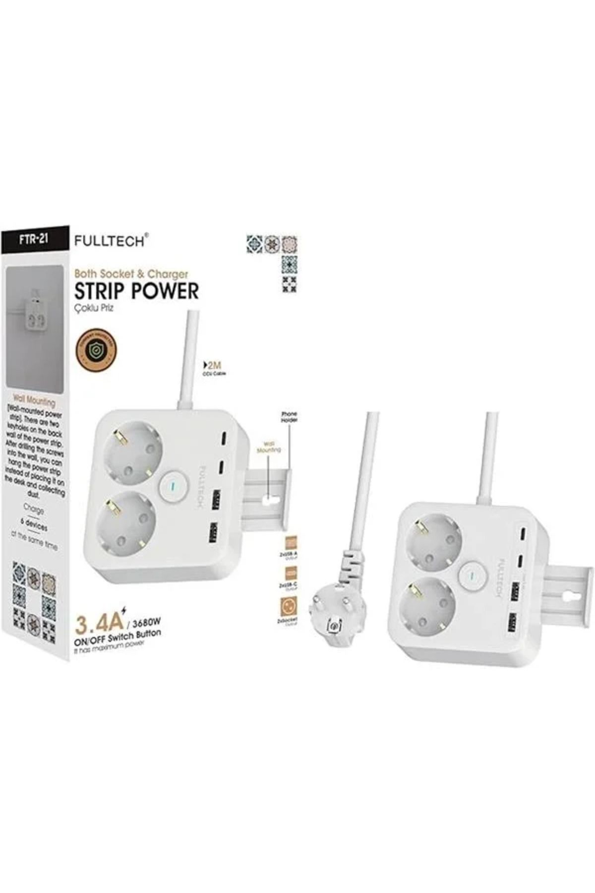ShopZum-مقبس مكون من قطعتين مع حماية من التيار الحراري، هيكل آمن للأطفال ومقاوم للحرارة، 2X USB 2X USB A مدخل 1