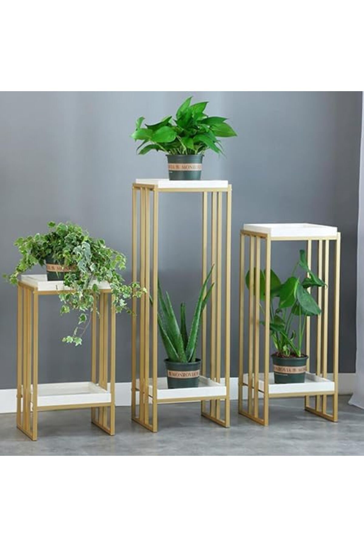 Türkiye-Side Table Side Table Square Nesting Side Table, Tray Table for Bed or Chair, Wrought Iron Flower St 4