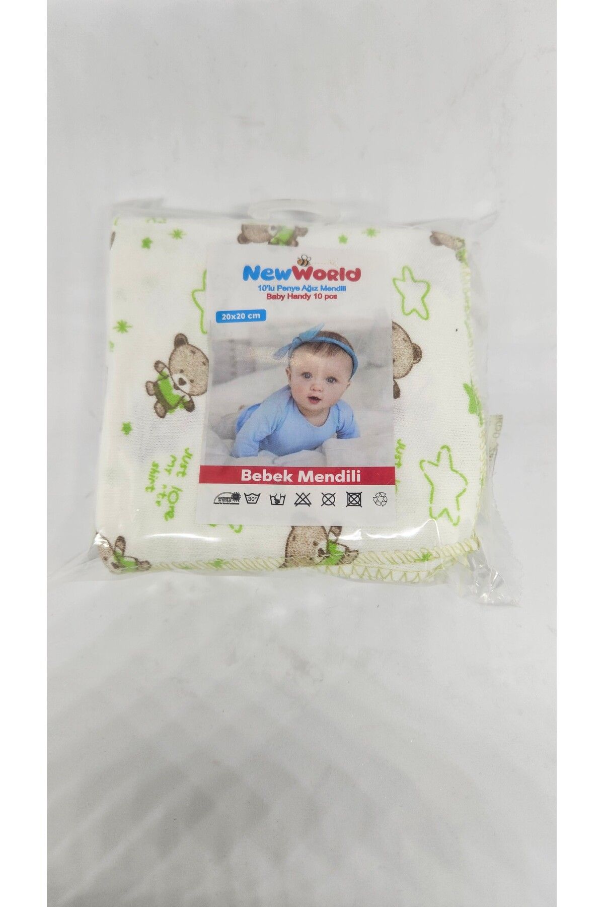 YerliÇöpPoşeti-New World Baby Mouth Wipes 10Pcs 20X20 2