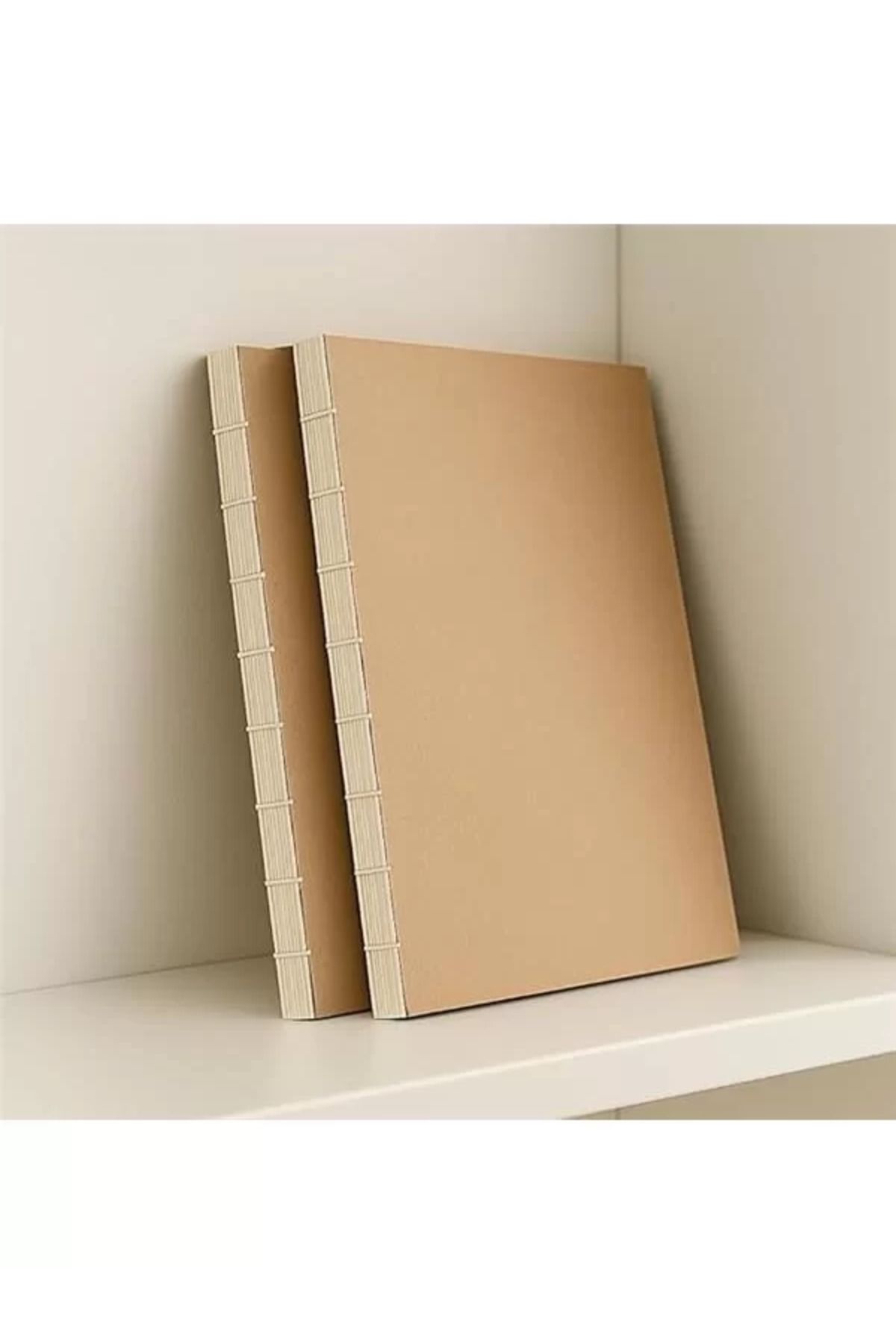 DERİK-Special Design Kraft Cover A4 Notebook - 180 Degrees Openable, Stitched Back, 100% Handmade 2