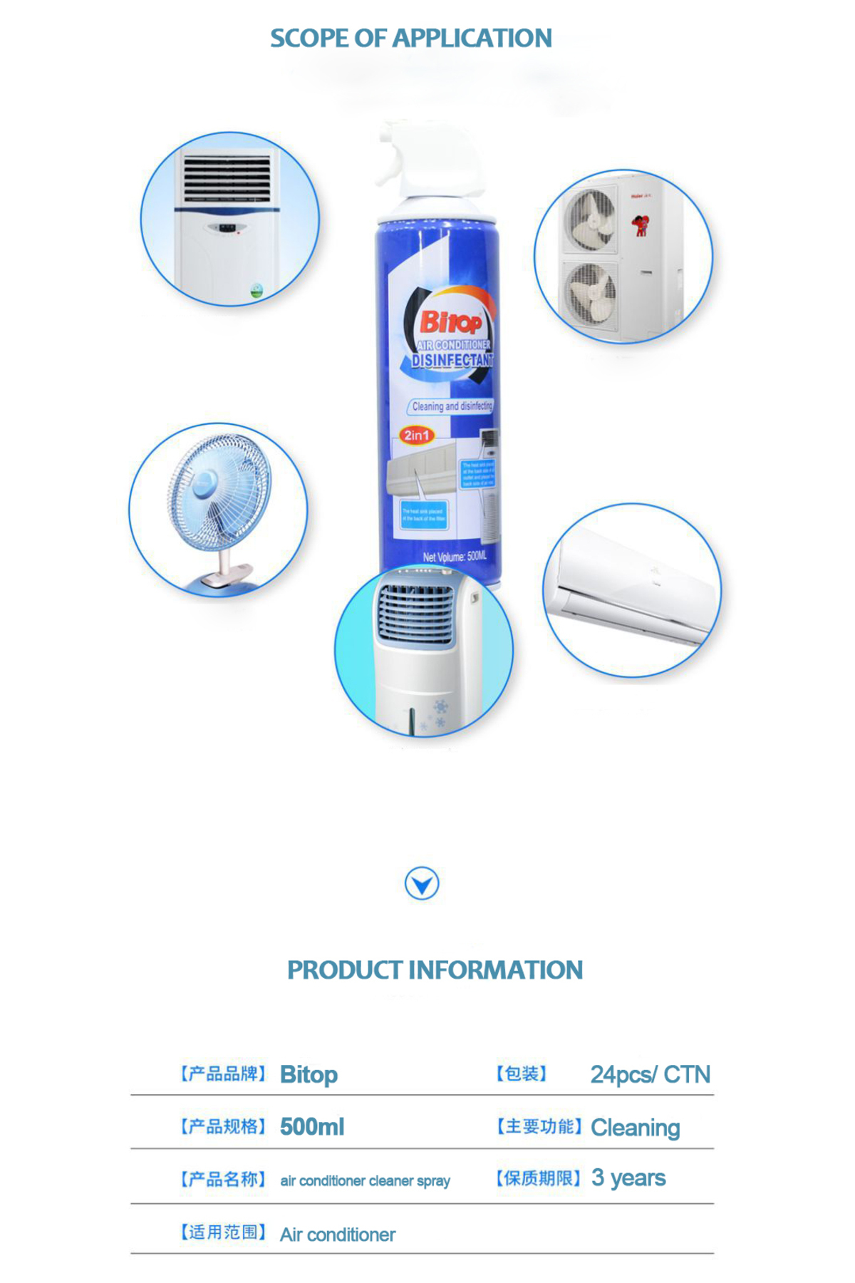 Türkiye 2pcs BITOP Air Conditioning Cleaner- Trendyol