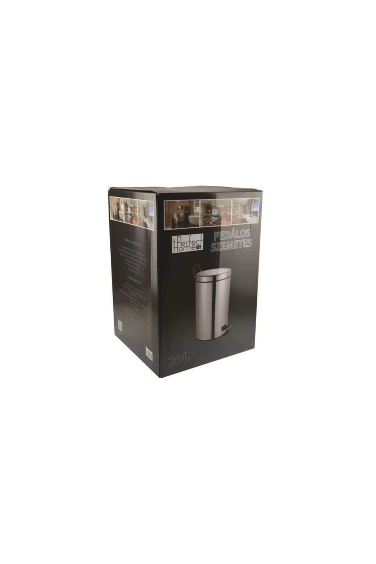JollyMag-Pedal bin, stainless steel, 20 L, Perfect Home 4