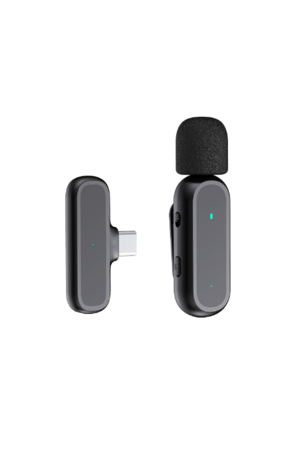 Adsinio-Set of 2 Lavalier Microphones 3 In 1, Adsinio, Wireless, Compatible with Android Smartphone, Black 1