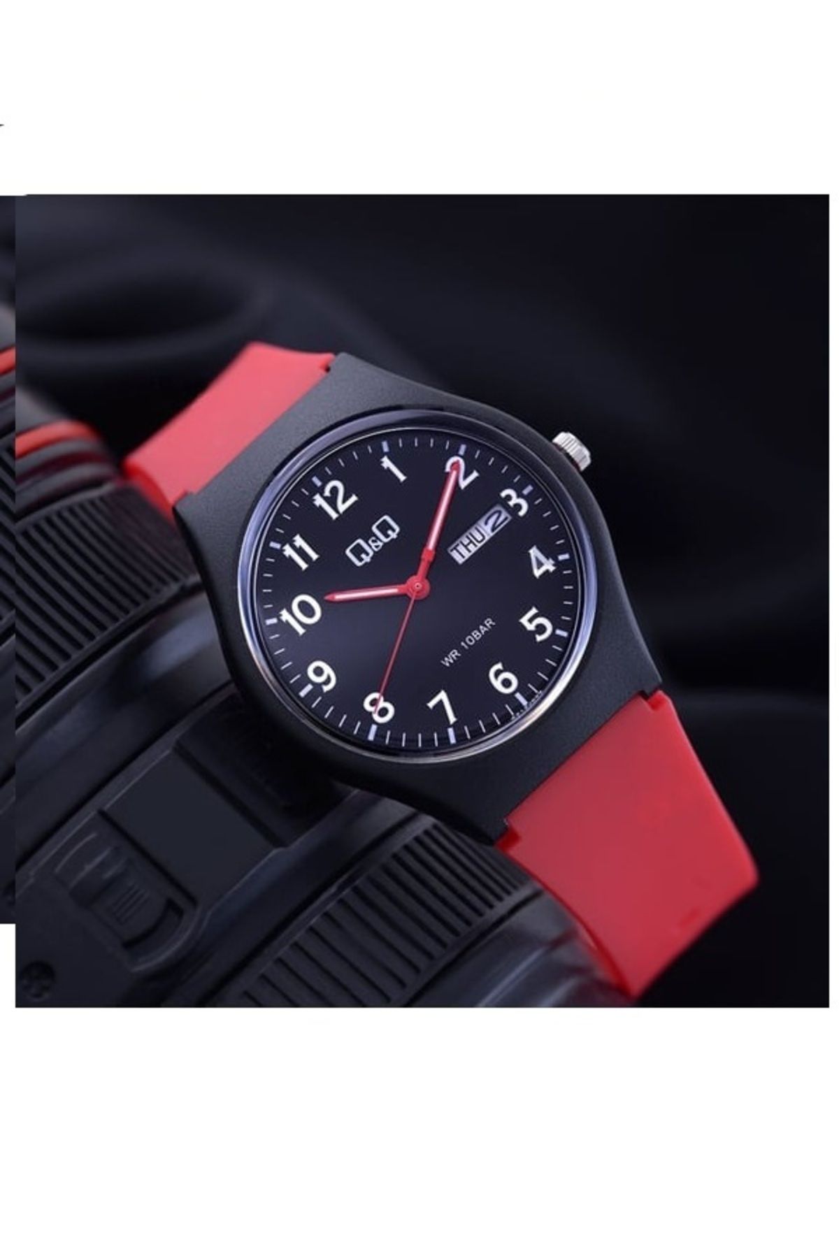 Q&Q-Original 2 Years Warranty Waterproof Daily Functional Watch with Calendar 3