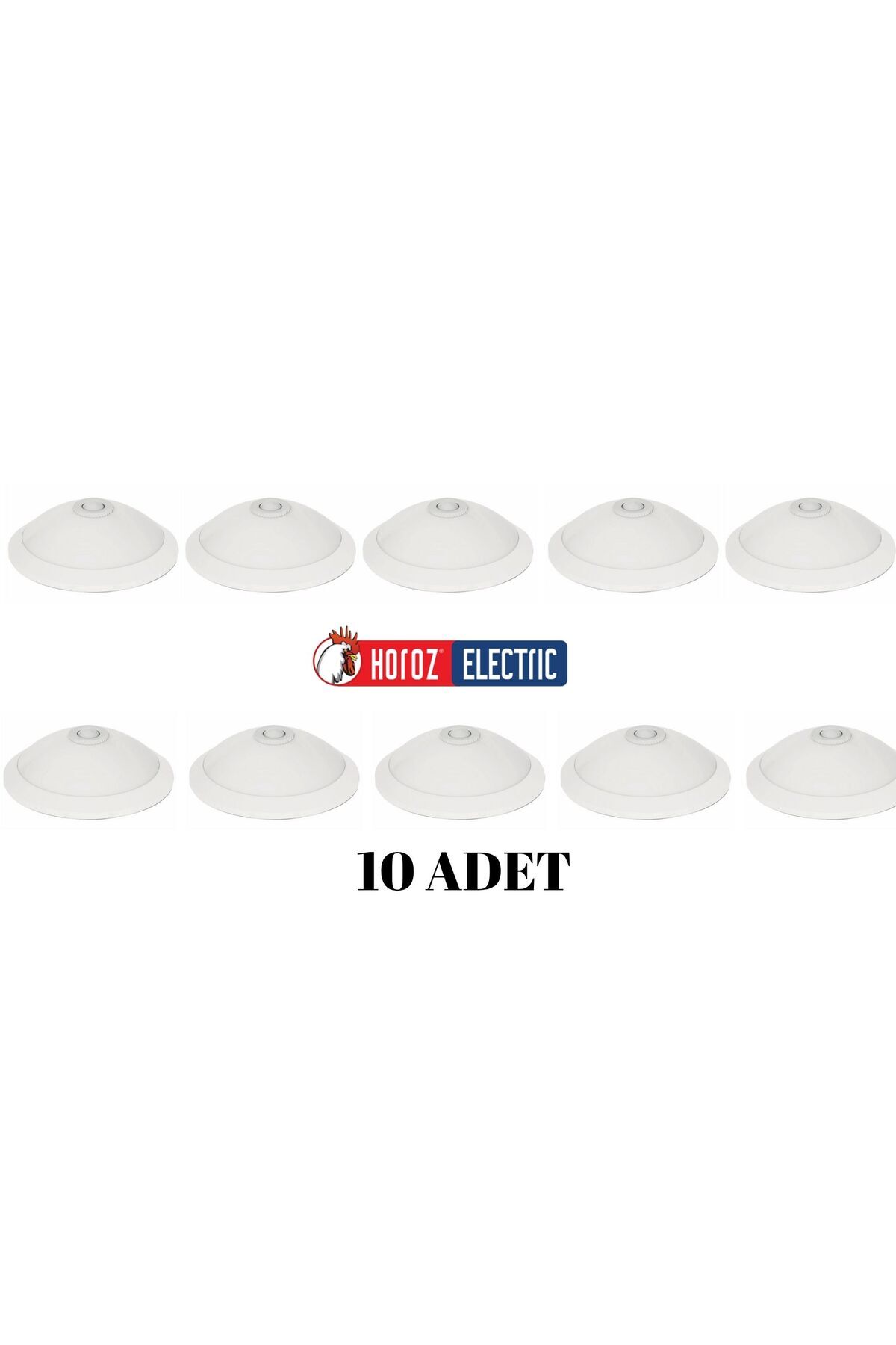 Horoz-10 Pcs Sensor Luminaire Lamp 2X E27 Socket with Bulb 1