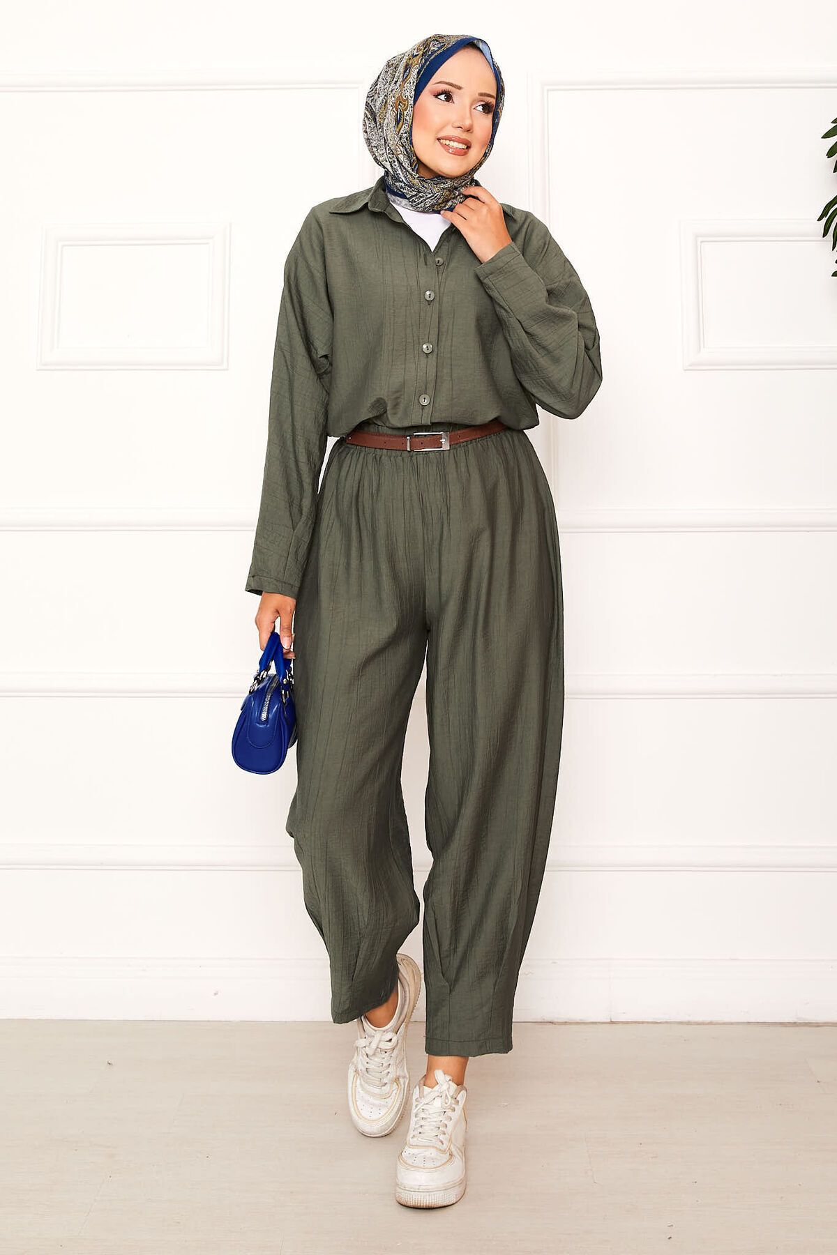 EBRUTESETTÜR-Comfortable Fit Shalwar Trousers Suit 4
