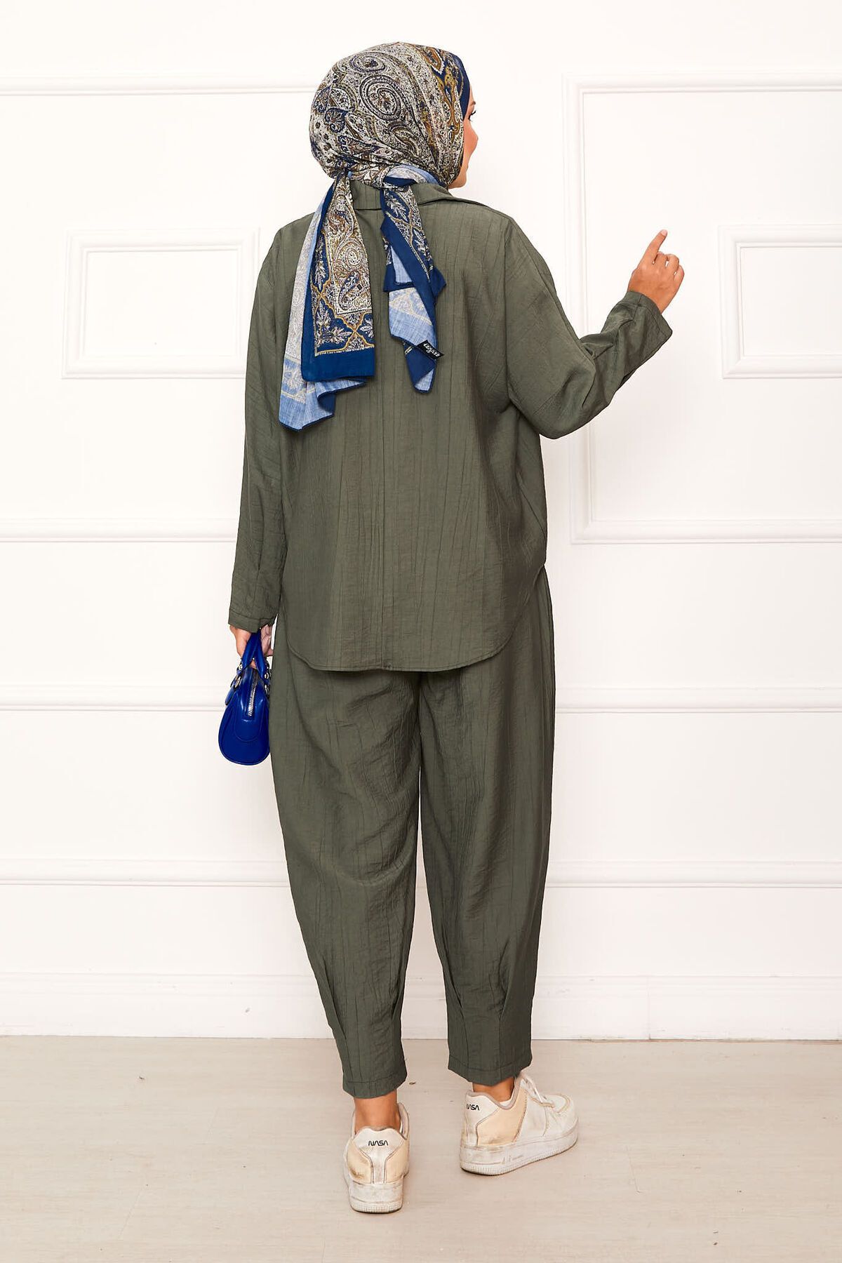 EBRUTESETTÜR-Comfortable Fit Shalwar Trousers Suit 6