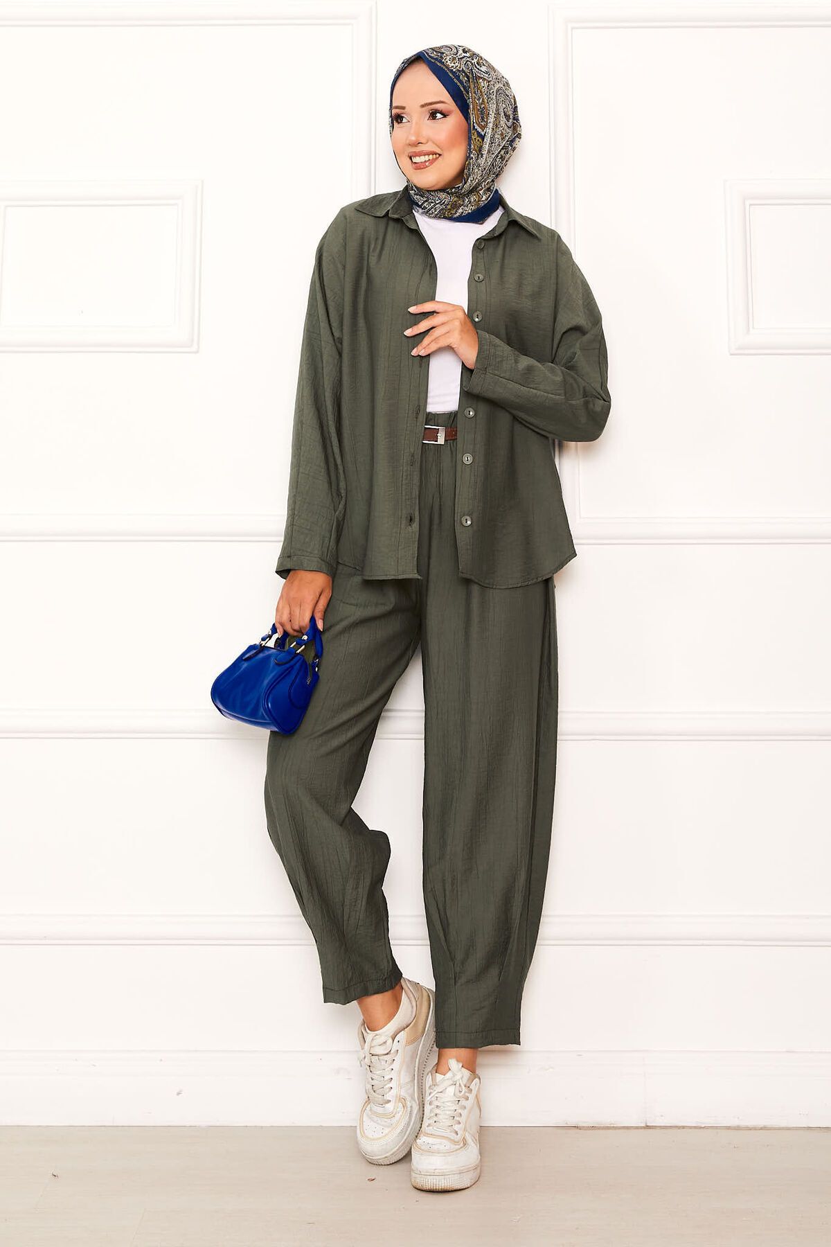 EBRUTESETTÜR-Comfortable Fit Shalwar Trousers Suit 3