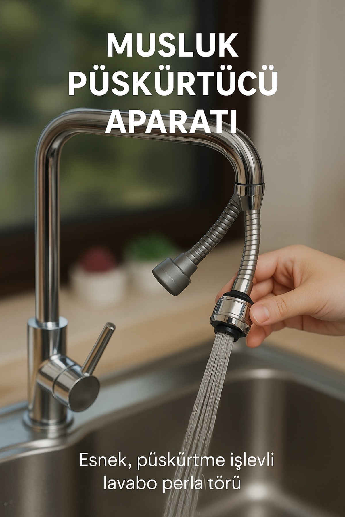 obrigado Premium Kalite Hortumlu Esnek Su Tasarruflu 2 Modlu Musluk Başlığı Spiral Tasarruf Ergonomik Tasarım