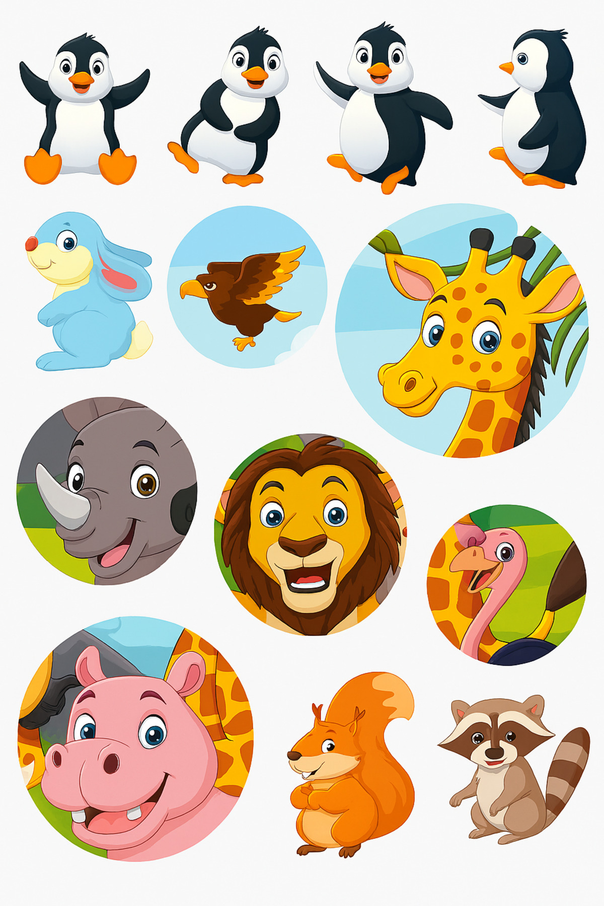 کتاب برچسب با ۶۰ برچسب جنگل‌ها – کتاب آموزشی و سرگرم‌کننده حیوانات برای کودکان