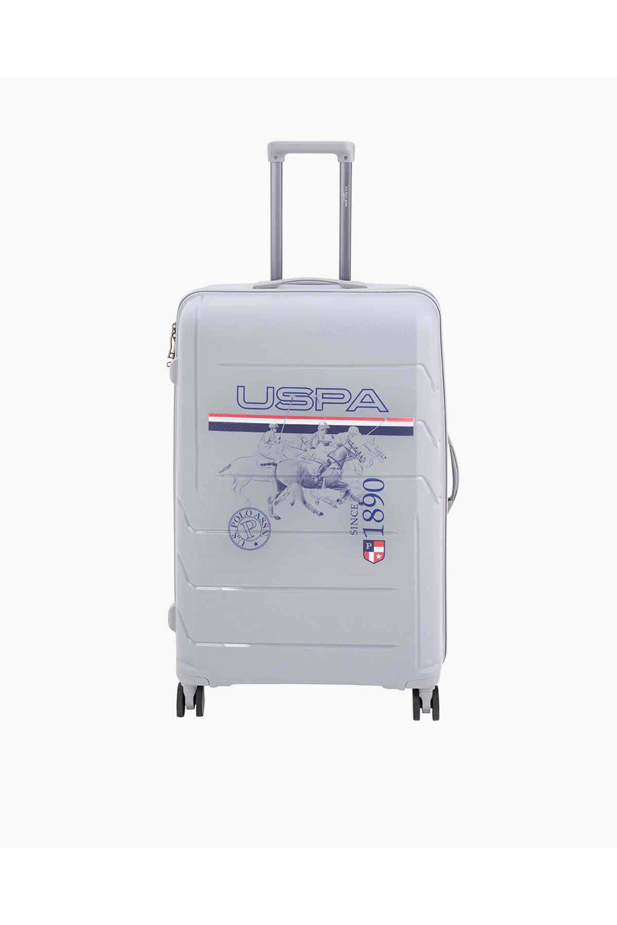 یو اس پولو چمدان چهار چرخ سایز متوسط ​​با لوگو
