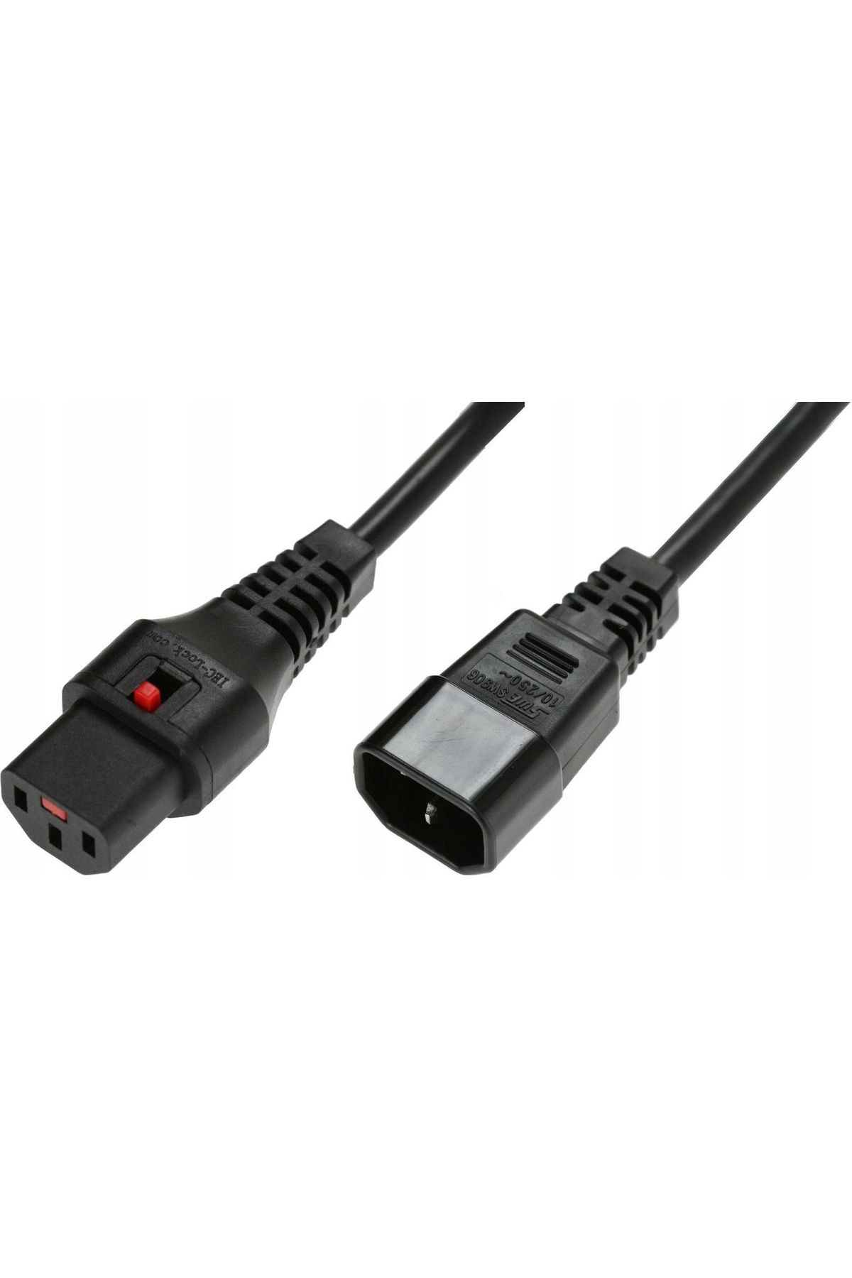 MicroConnect-C13 IEC Blokada do męskiego C14 3 x 1.00mm2 2m 1