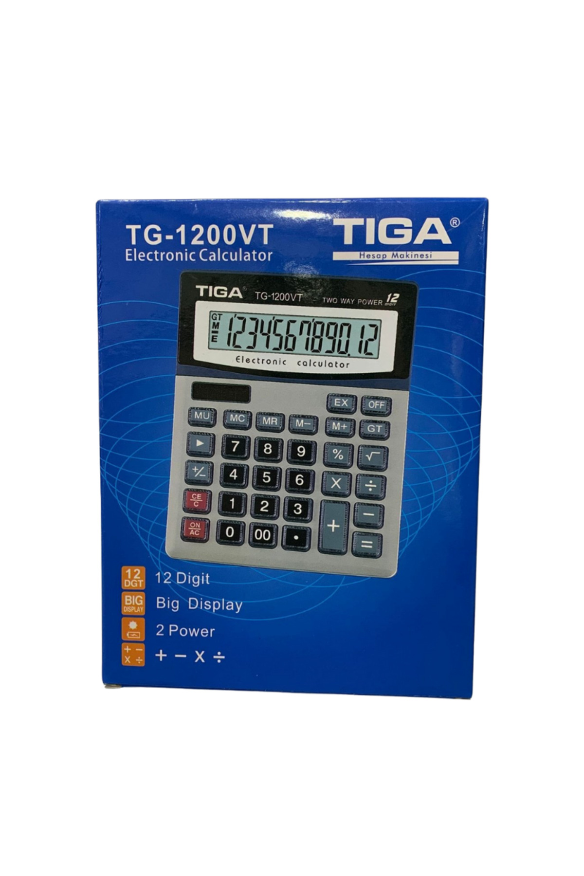 ÖZDOĞU TİCARET Tiga 12 Haneli Masaüstü Hesap Makinesi tg-1200t
