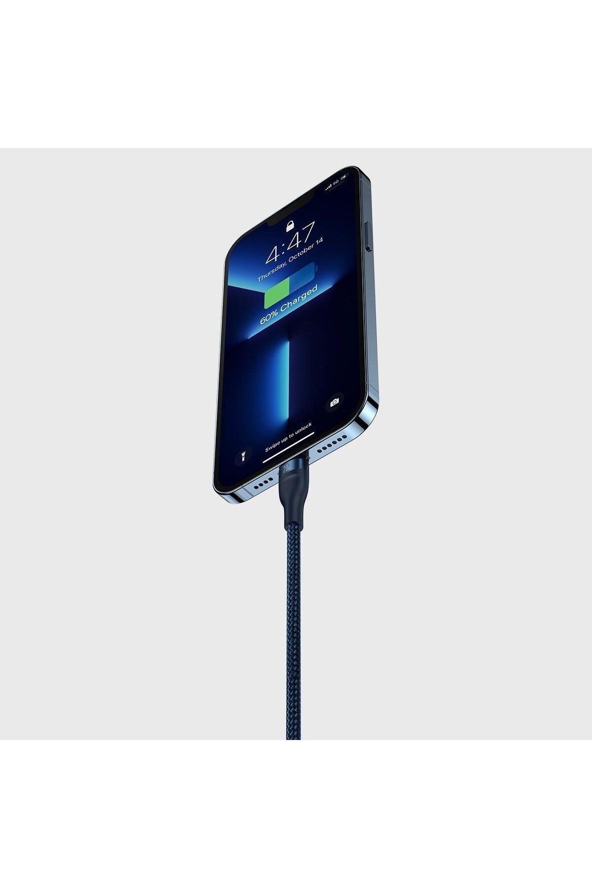 Baseus-Flash Series II kabel USB-C USB Typ A Iphone Lightning microUSB 100W 1.5m niebieski 8