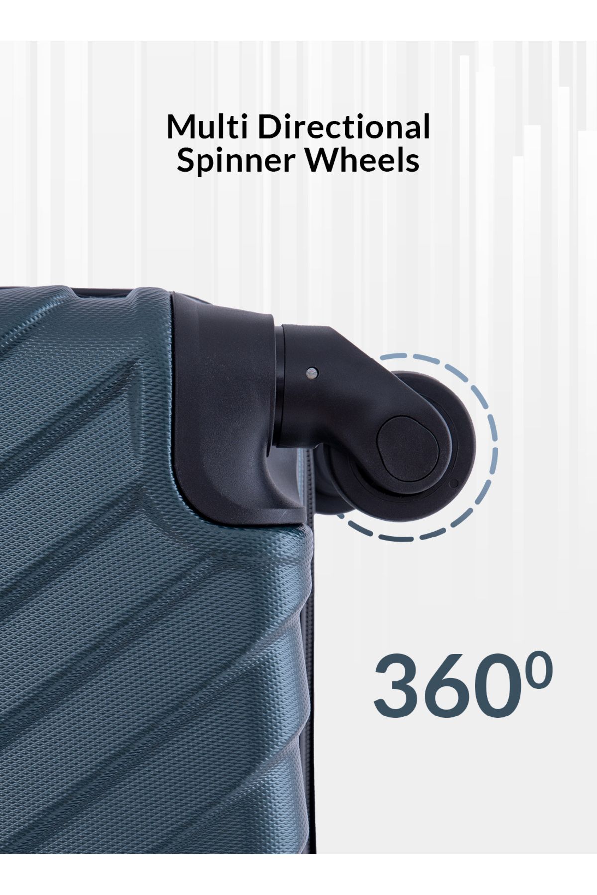 PARAJOHN-Vector 28-Inch Check-in Luggage ABS Hard Shell Suitcase with 360° Spinner Wheels & Lock 4