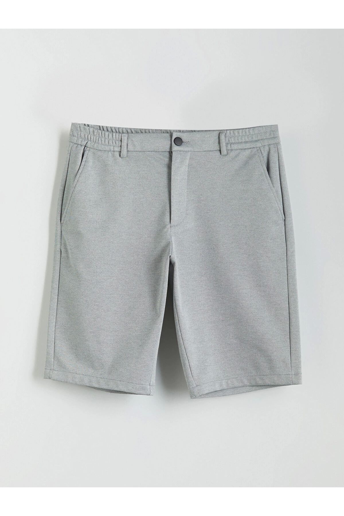 LC Waikiki-Ανδρικό σορτς SOUTHBLUE Grey Standard Fit 5