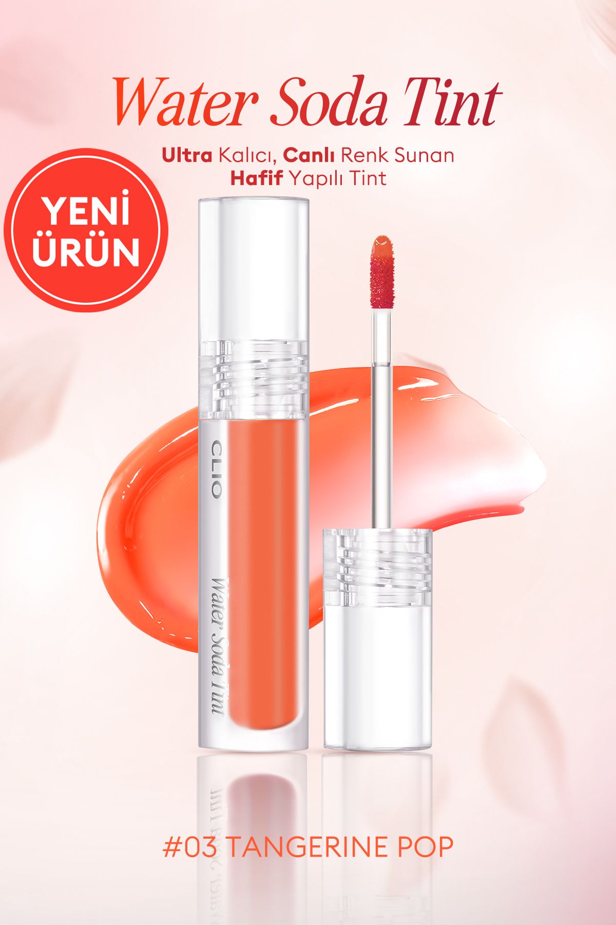 CLIO-Lightweight Tint Water Soda Tint Offering Ultra Lasting, Vibrant Color (03 Tangerine Pop) 1