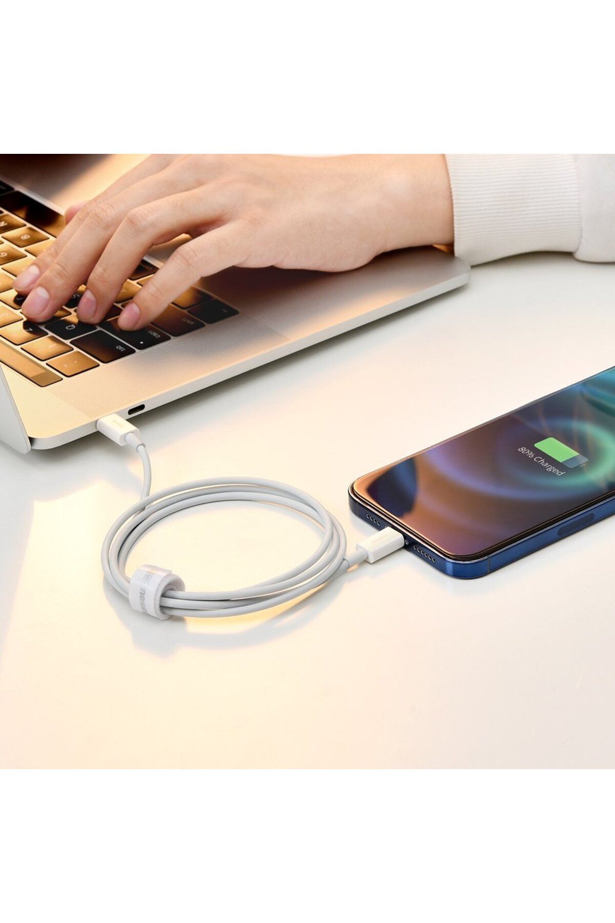 Baseus-Cablu de date USB Lightning pentru iPhone 2.4A, 2m, alb 10