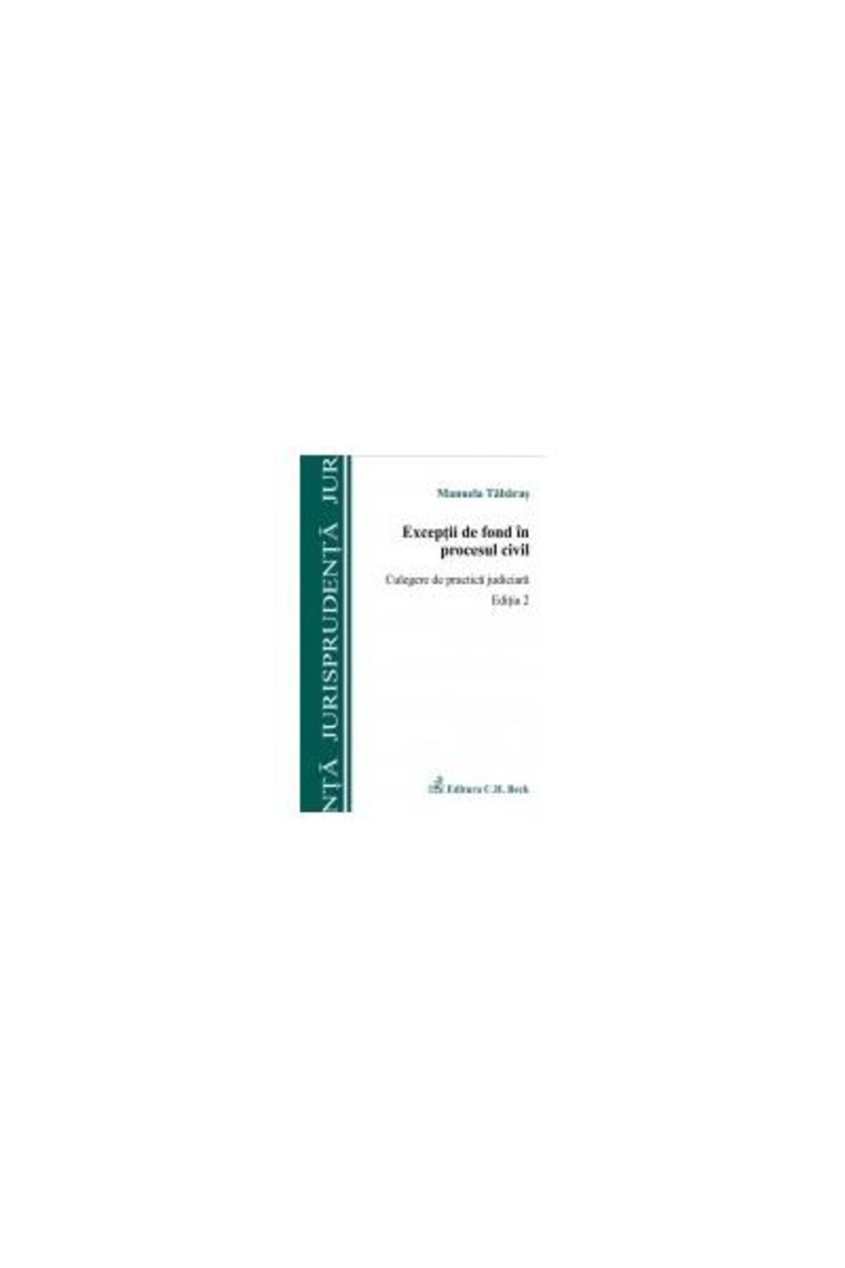 Editura CH Beck-Substantive exceptions in civil proceedings. Collection of arguments 1