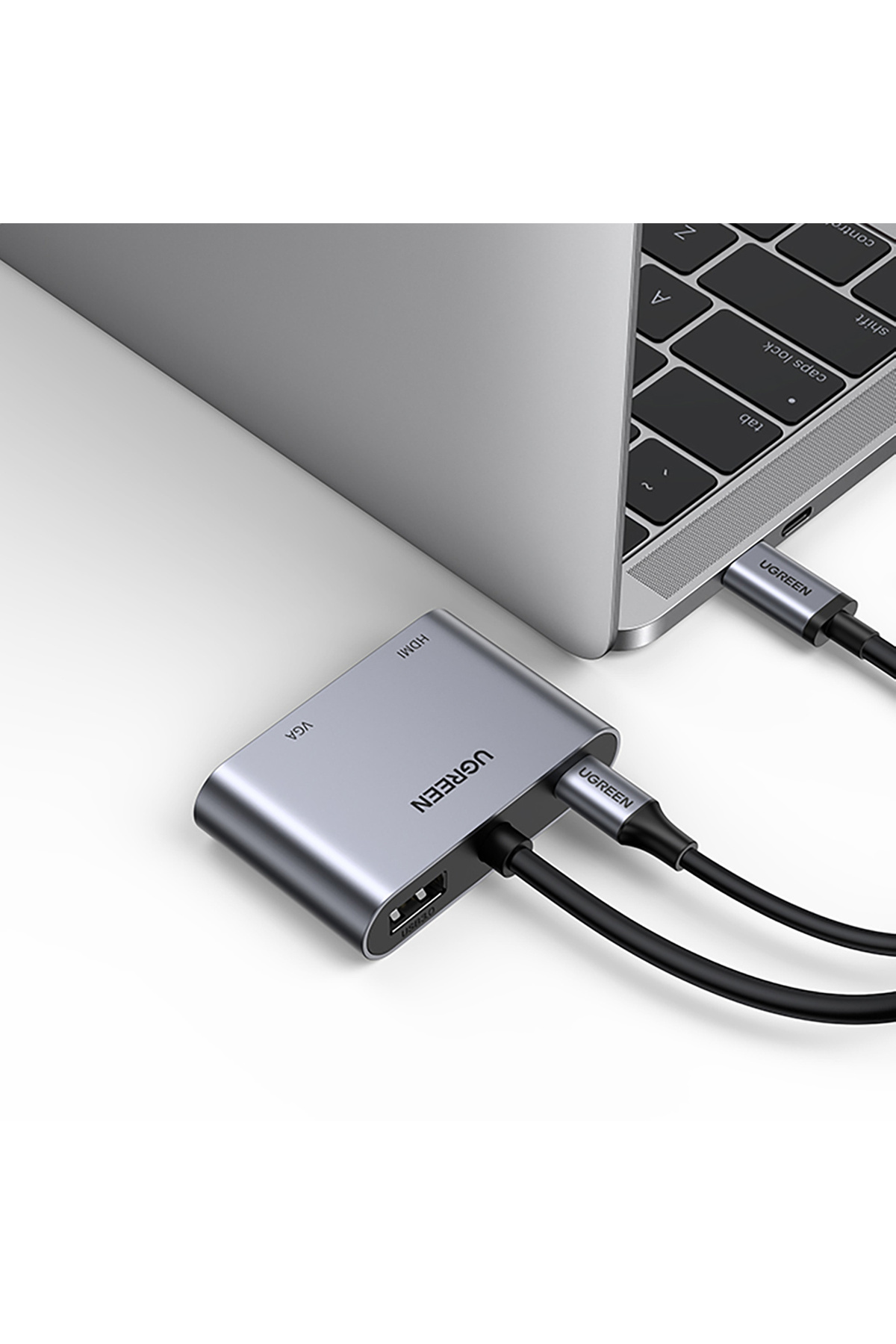 Ugreen-Adapter rozdzielacz USB-C - HDMI / VGA / USB-A 3.0 / USB-C PD - szary 5