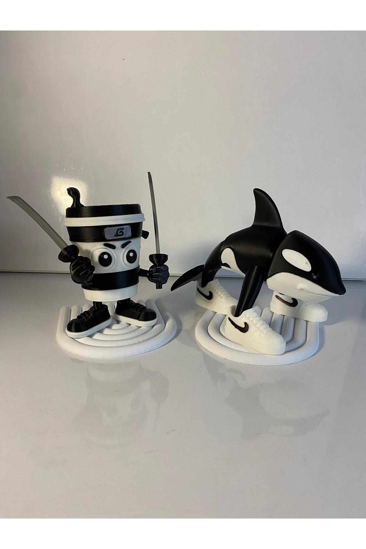 smilechild Orcalero Orcala ve Cappuccino Assassino Brainrot Figür