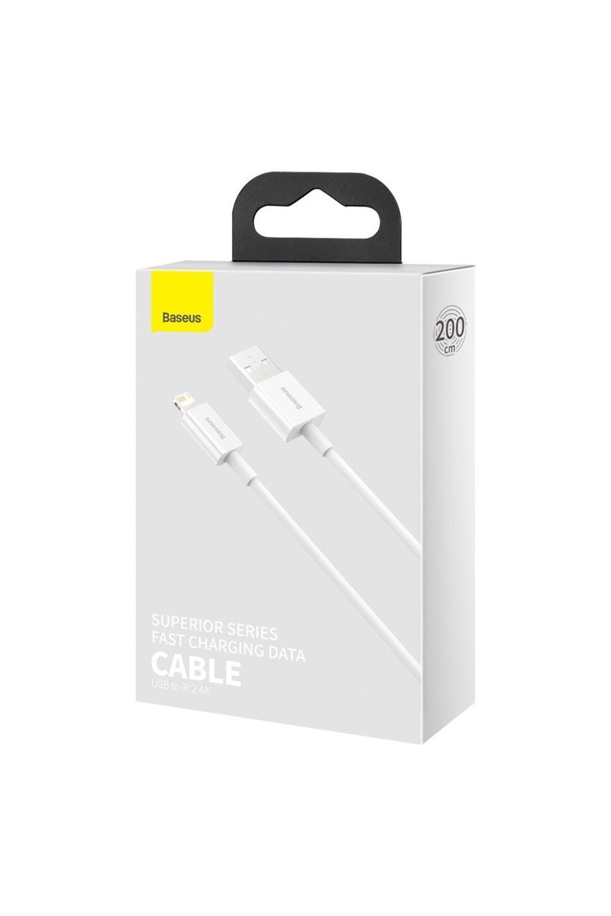 Baseus-Cablu de date USB Lightning pentru iPhone 2.4A, 2m, alb 5