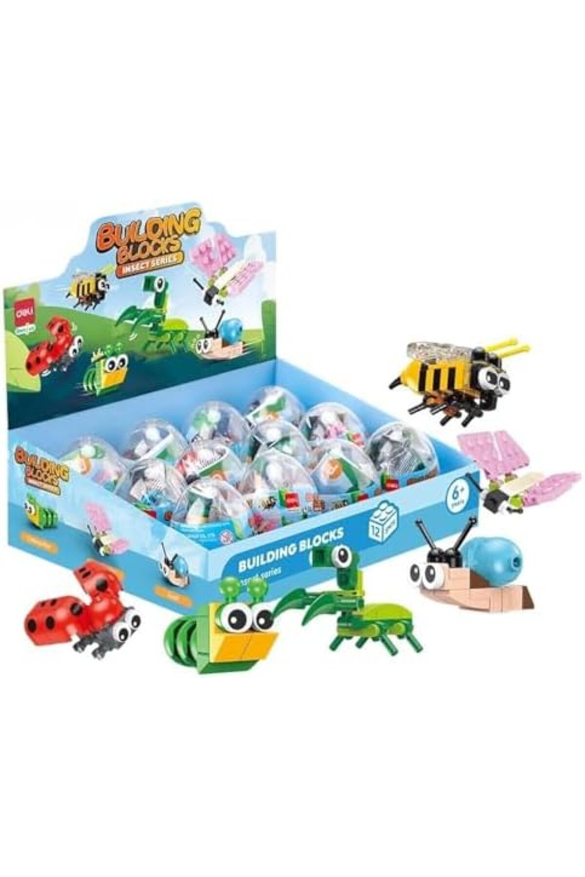 مجموعه بلوک‌های ساختنی کودکان مدل EH740 شماره ۱۲، ۱۲ تکه