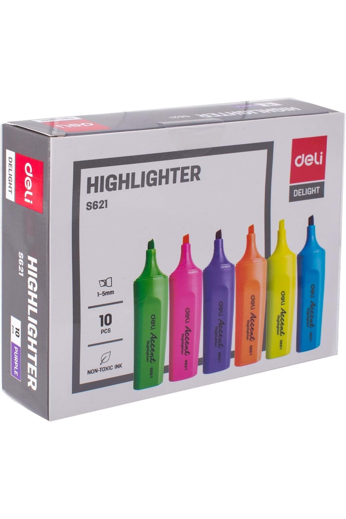 Deli-Highlighter Chisel 1-5Mm 6C 7