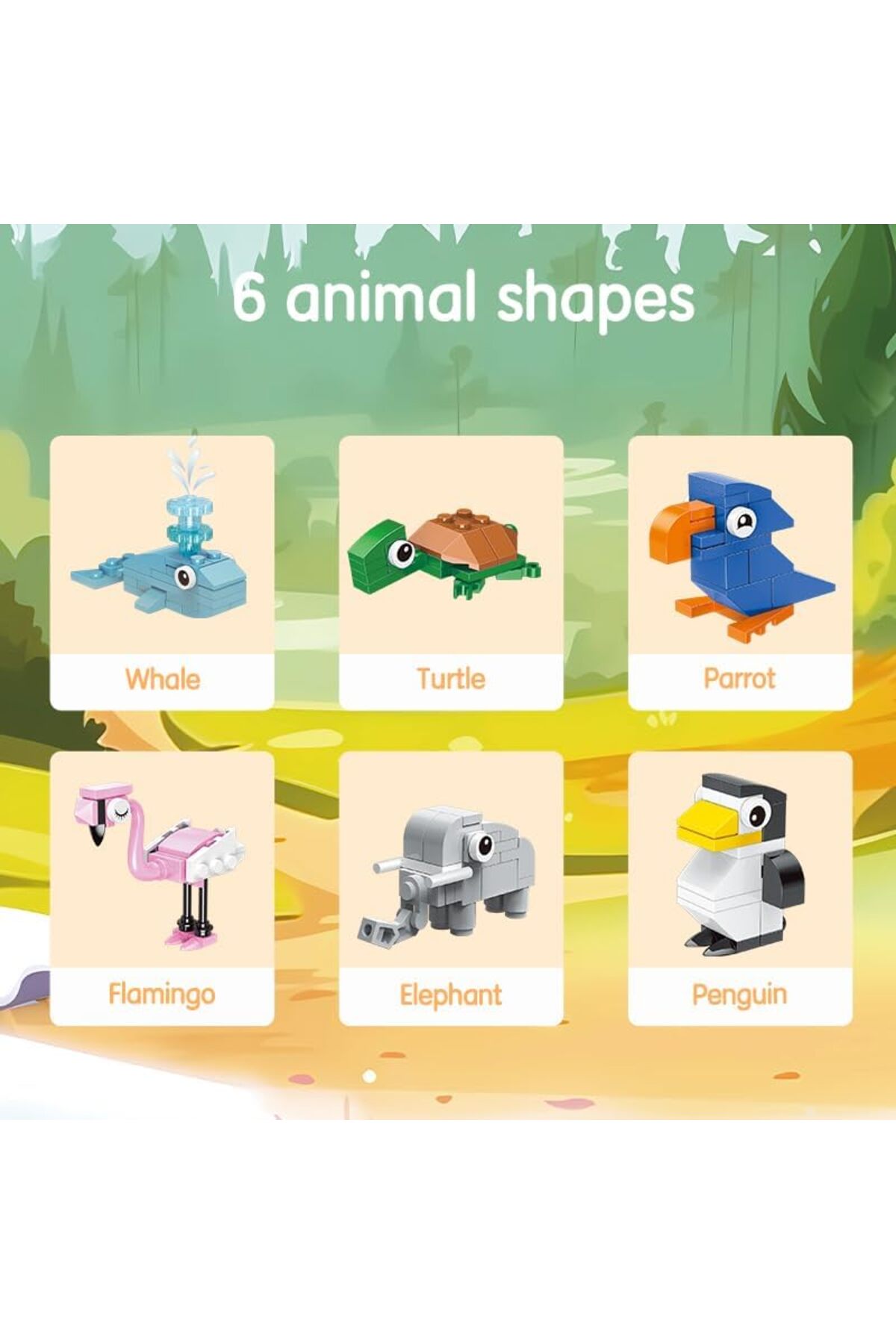 مجموعه بلوک‌های ساختنی مدل EH741 شماره ۱۲ کودکان، ۱۲ تکه