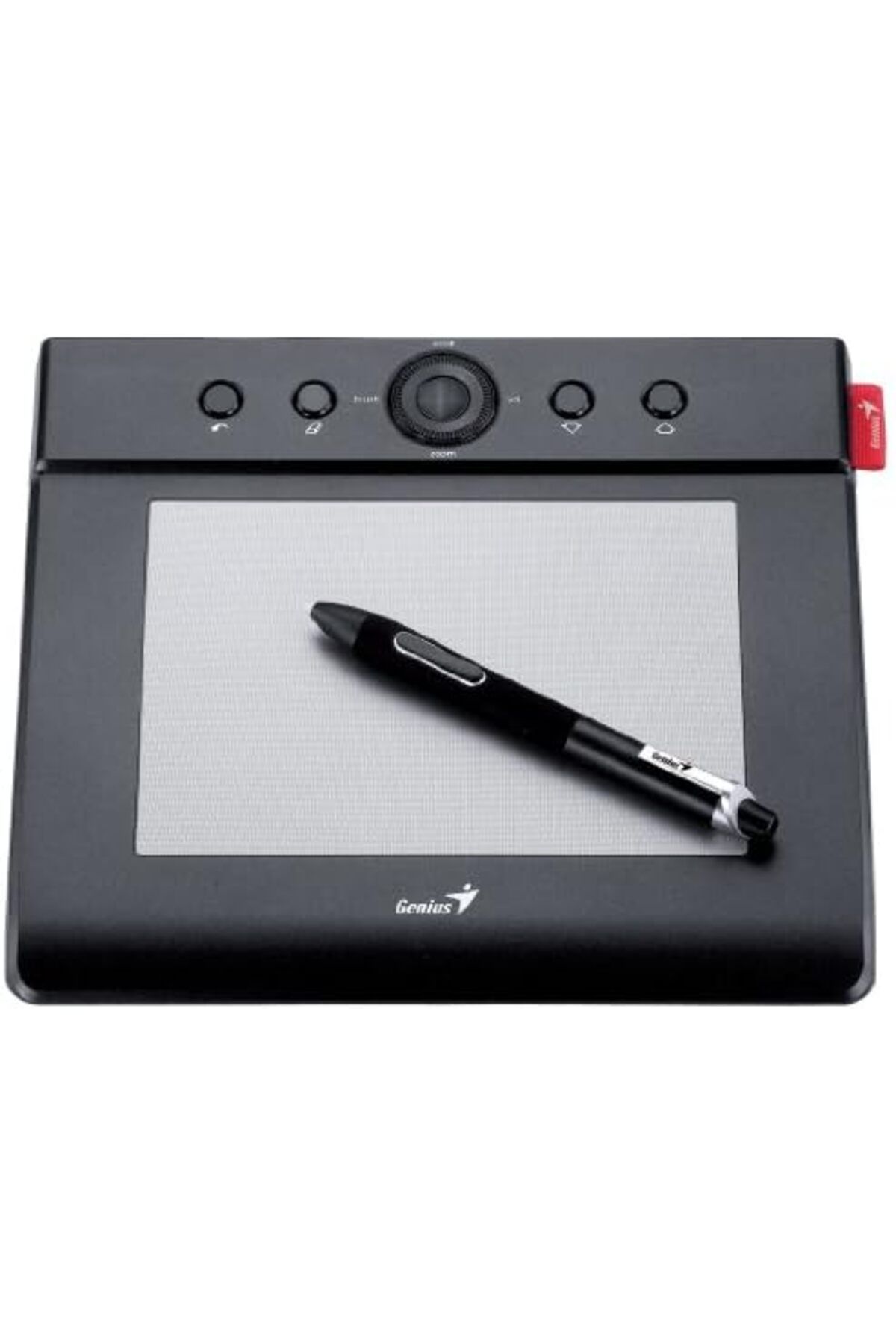 GENIUS-4 x 6 Inches Graphic Tablet with Battery-Free Cordless Pen and Free Laser Touch Scroll Mouse 3