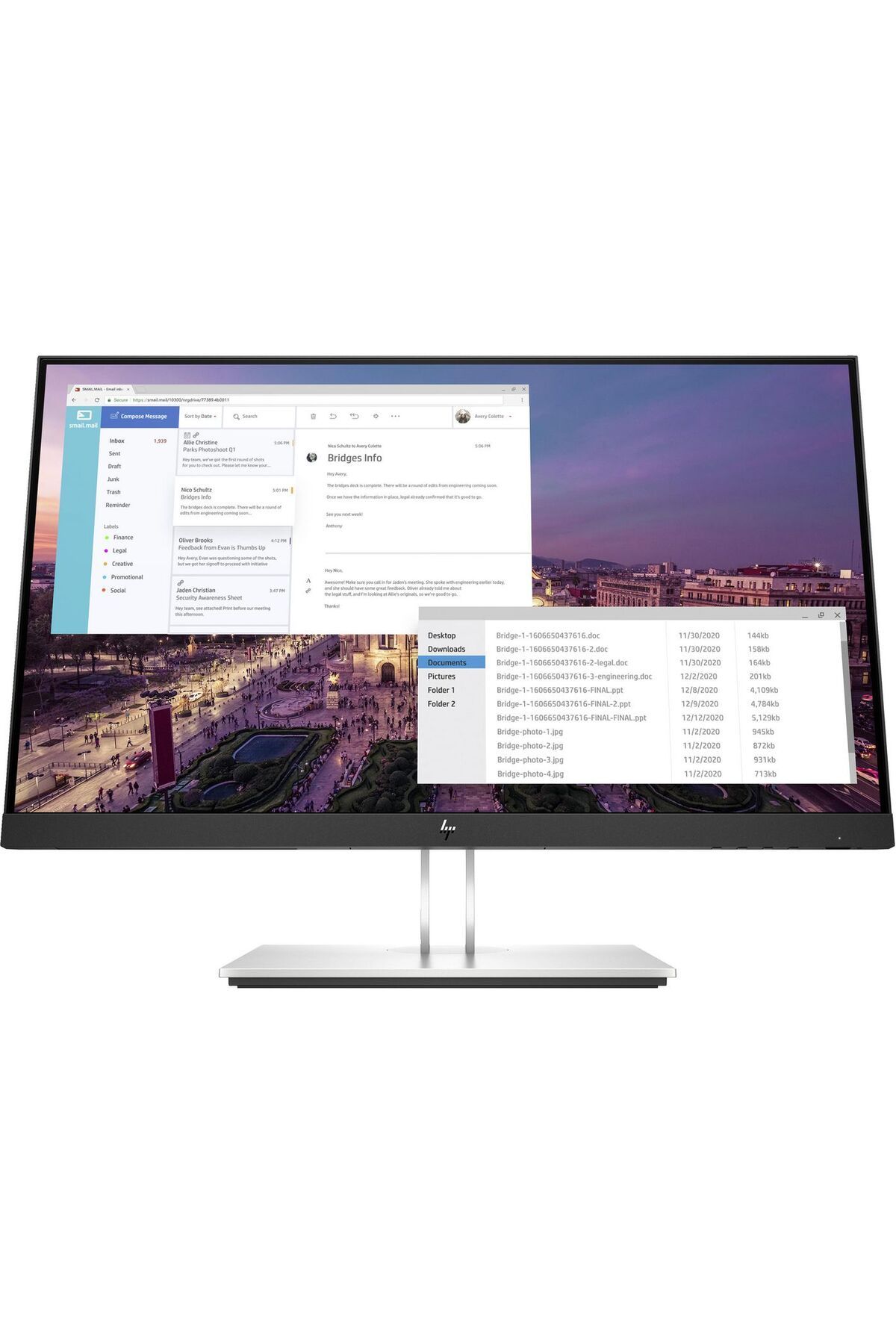 HP-E23 G4 23" IPS FHD E23 G4, 9VF96AT#ABB 1