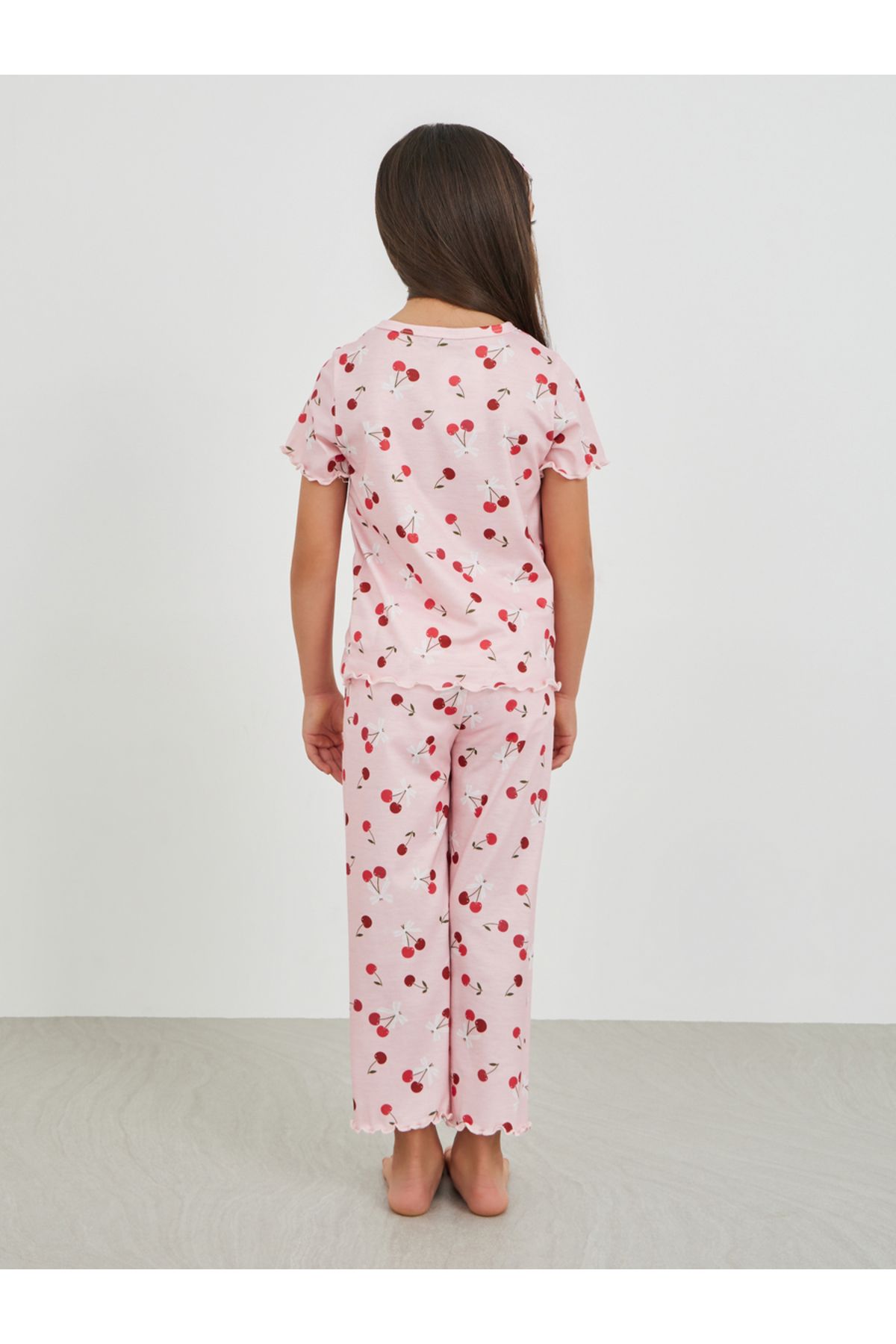Styli-All-Over Print Buttoned Top and Pyjama Set 4