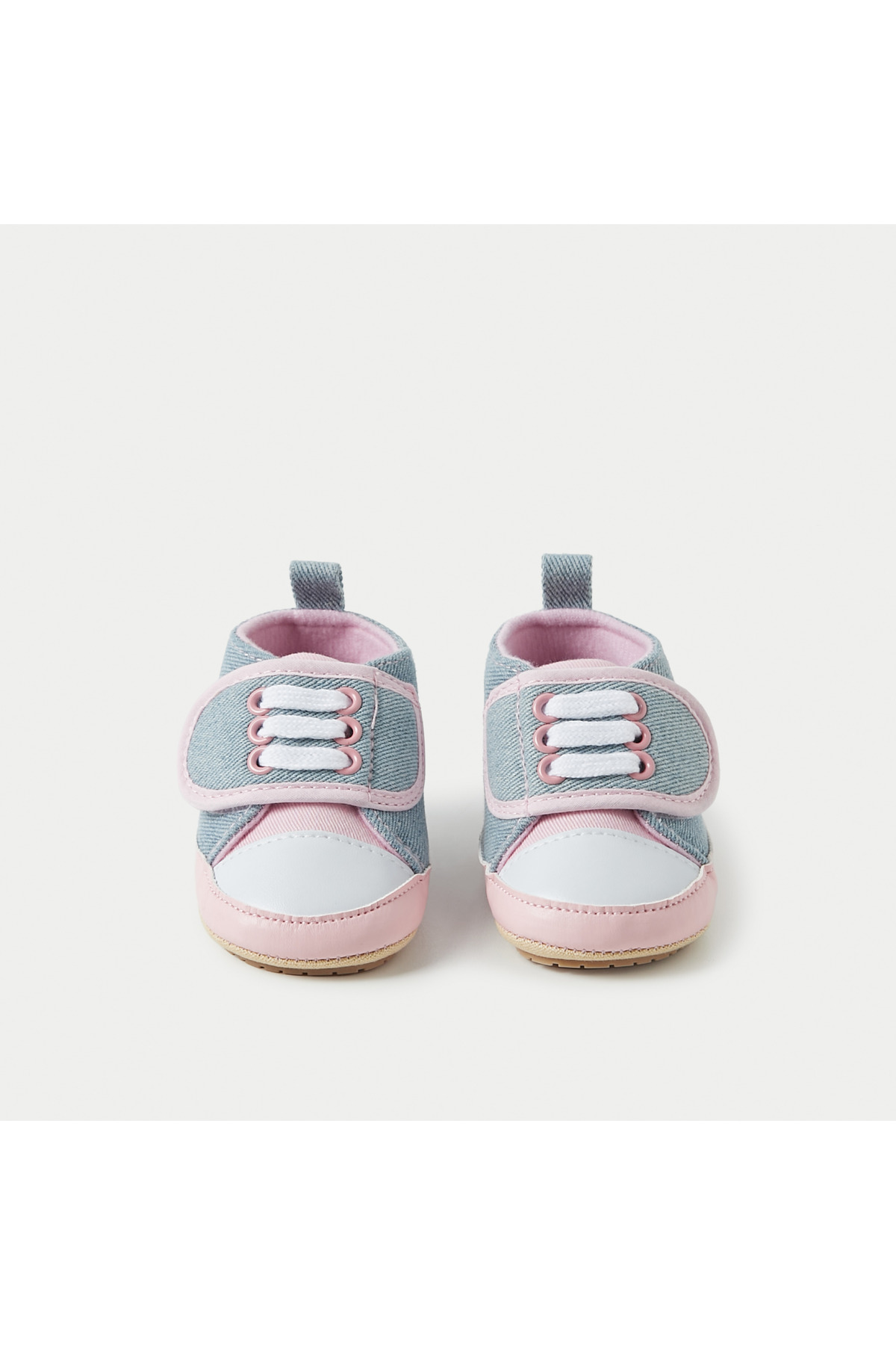 Juniors-Embroidered Booties with Hook and Loop Closure 4